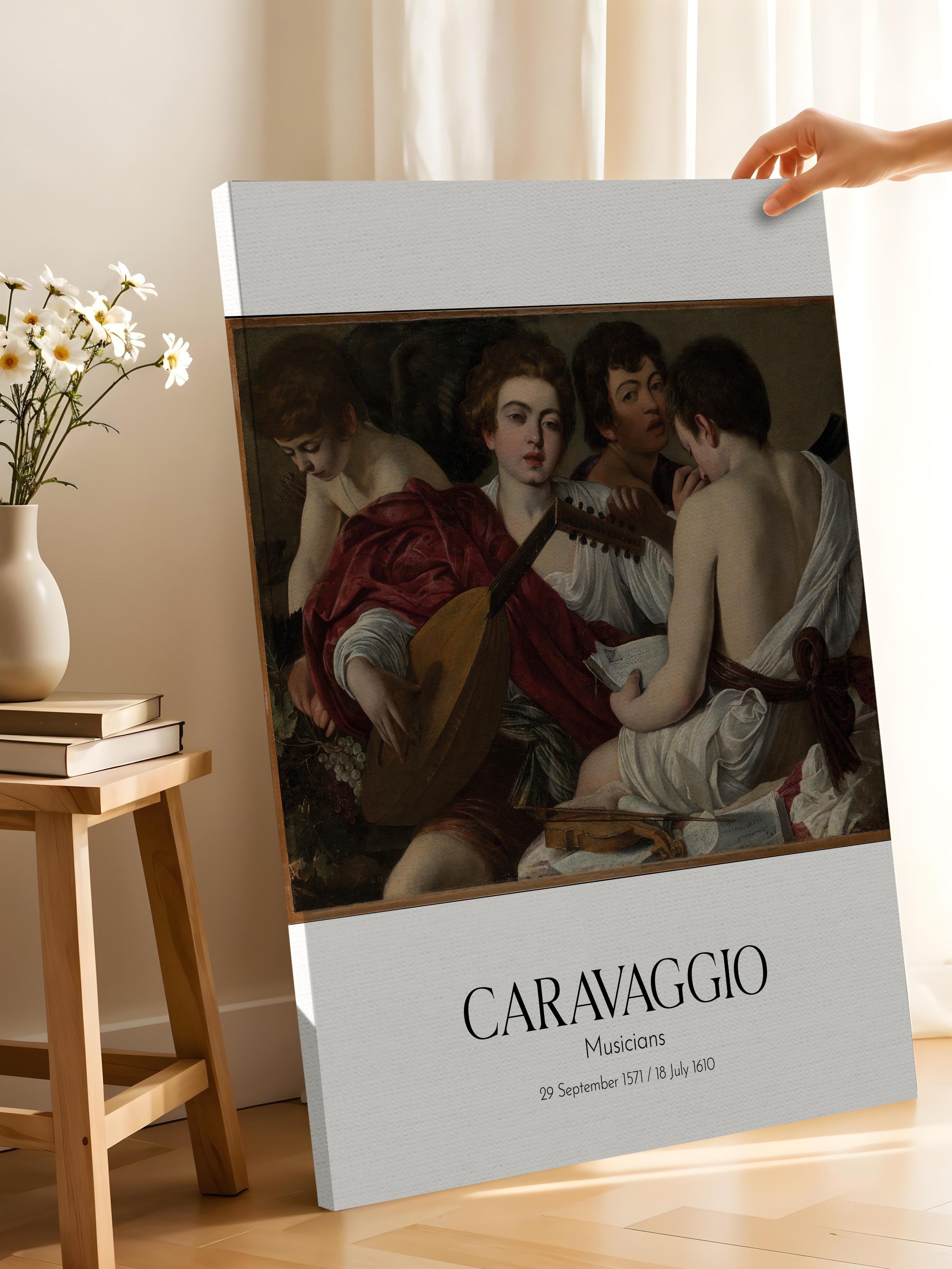Caravaggio - Musicians, Kanvas Tablo, Sanat Serisi NO:111643