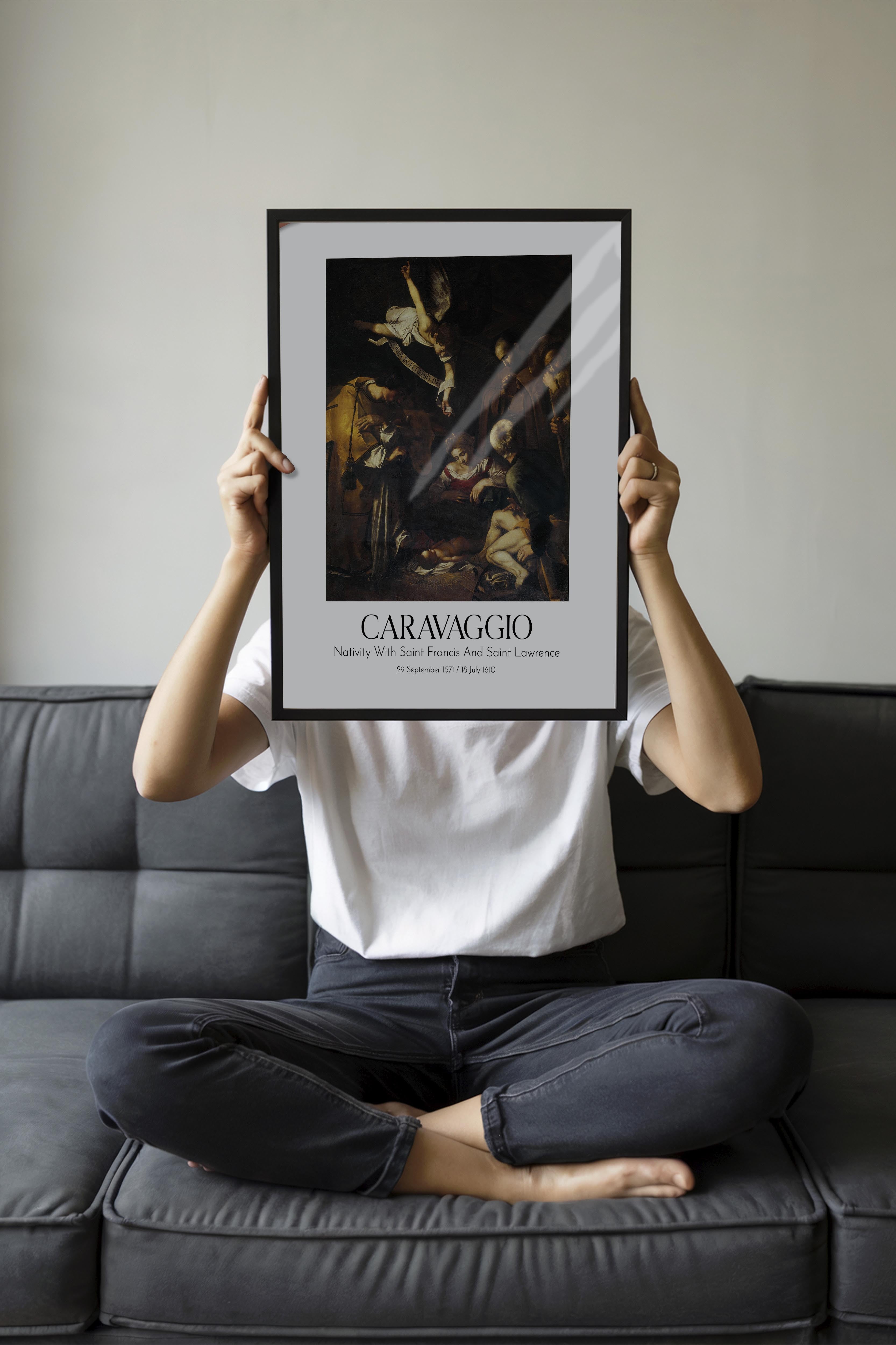 Caravaggio, Siyah Çerçeveli Tablo, Sanat Serisi NO:111645