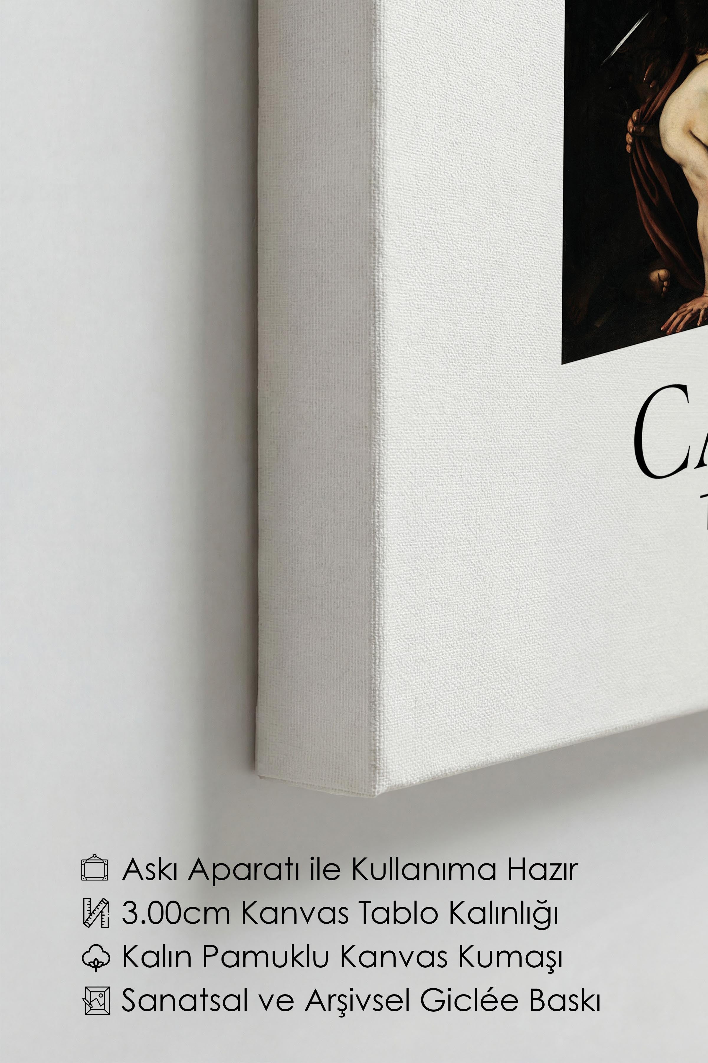 Caravaggio - The Seven Works Of Mercy, Kanvas Tablo, Sanat Serisi NO:111654