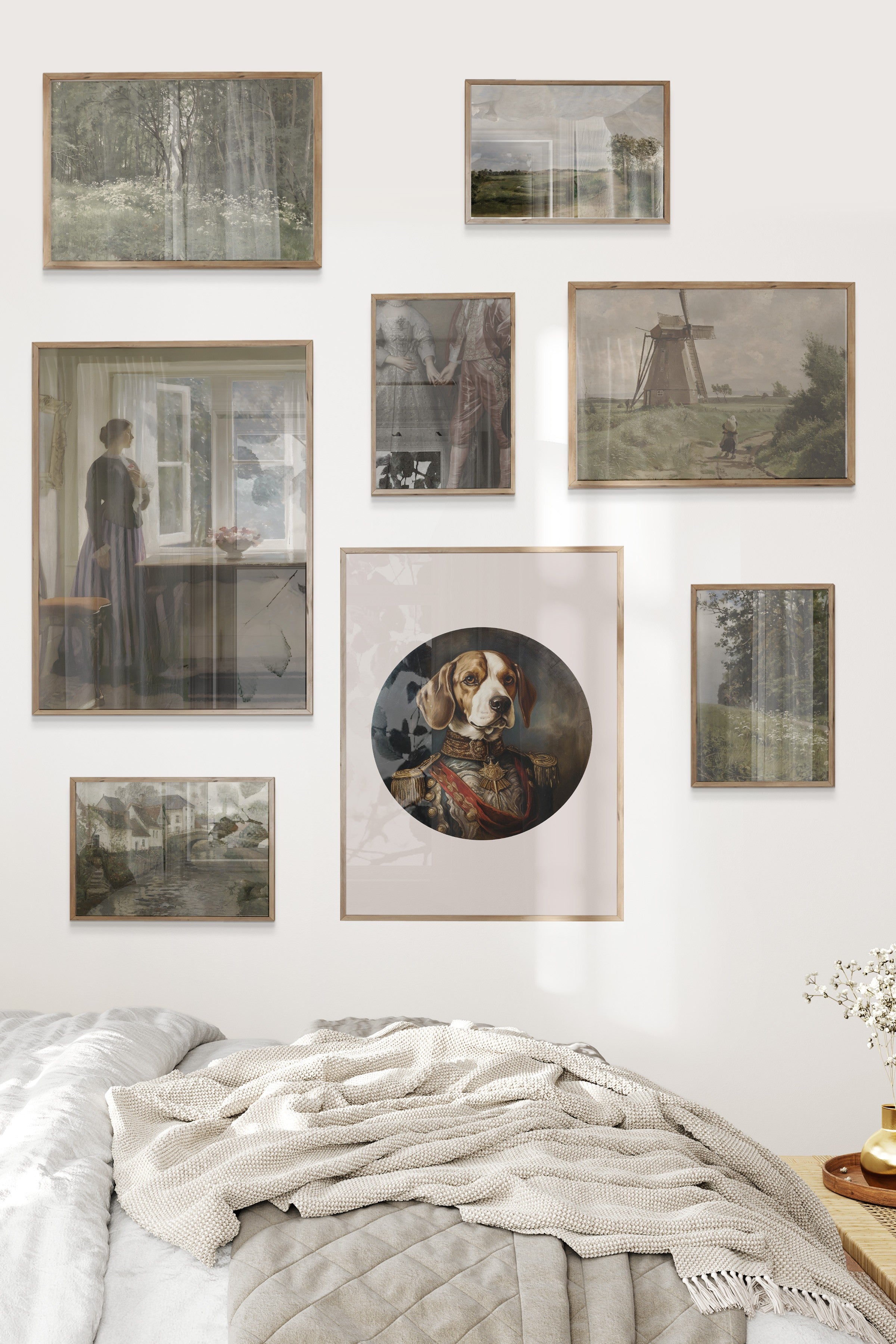 Kahverengi Vintage Temalı Galeri Seti NO:065