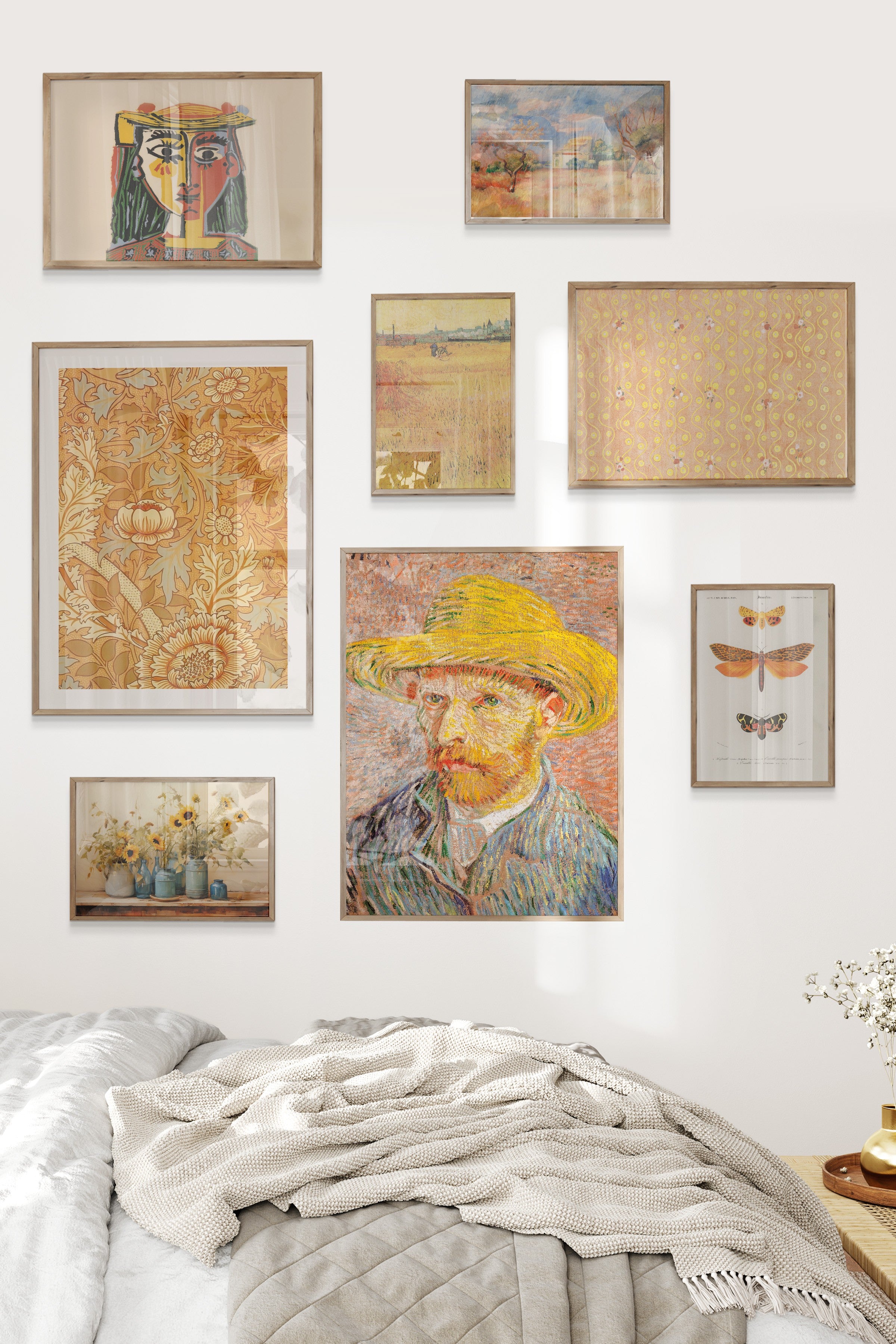 Sarı Vintage Temalı Galeri Seti NO:059
