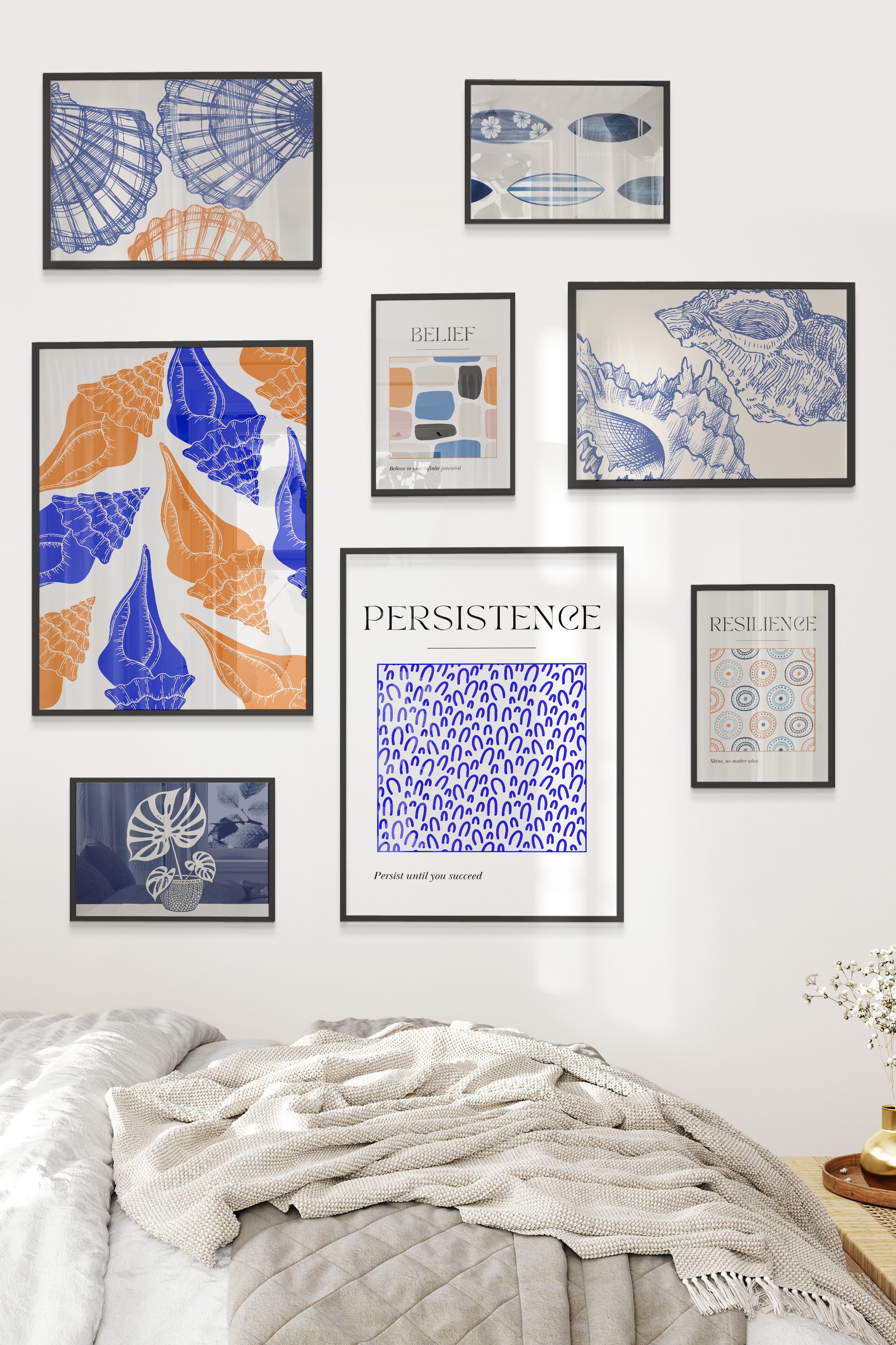 Mavi Yaz Temalı Galeri Seti NO:070