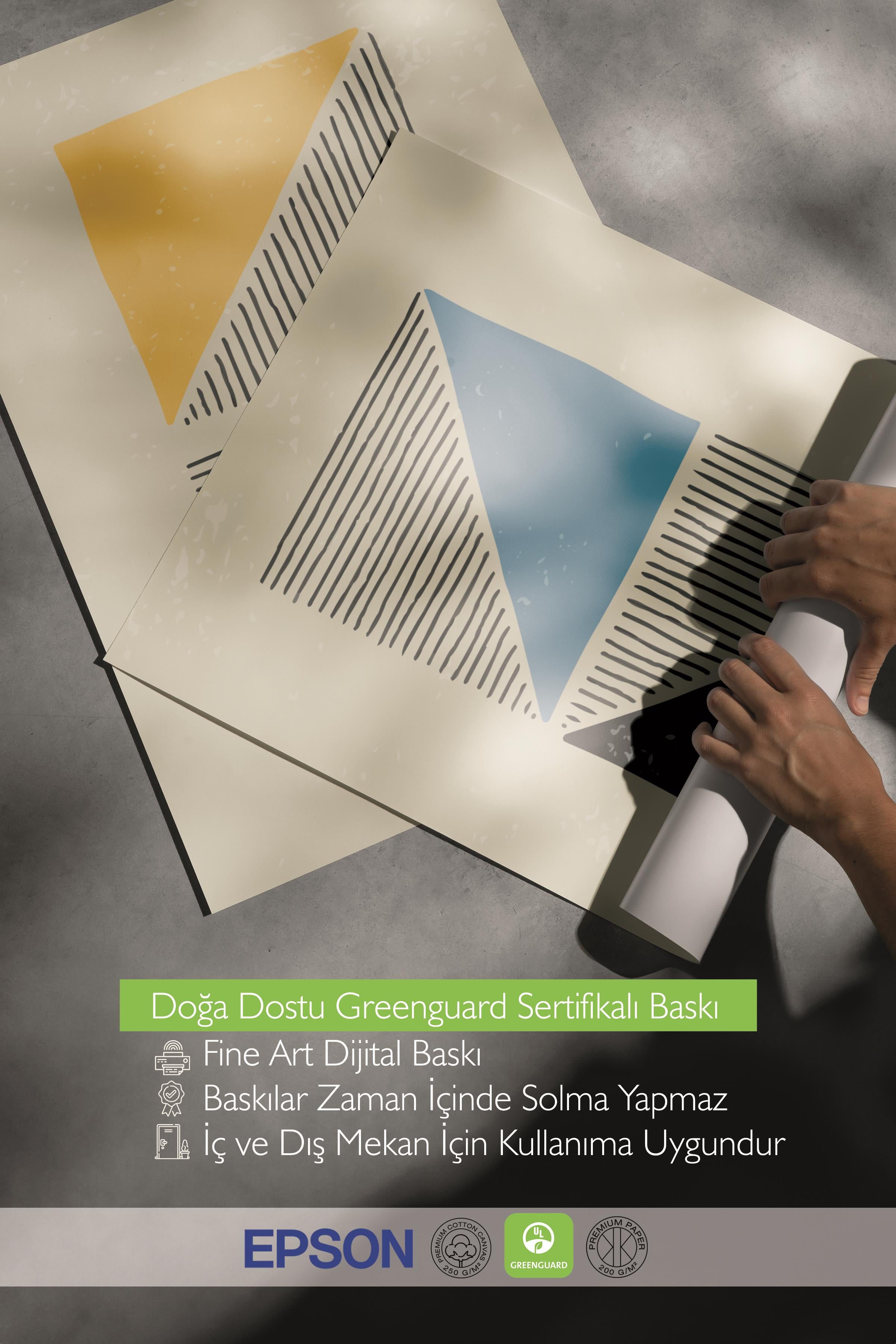 Çerçeveli Tablo Seti, 3 Adet Siyah Çerçeve ve Geometrik Temalı Poster Seti, Duvar Tablosu No:300656