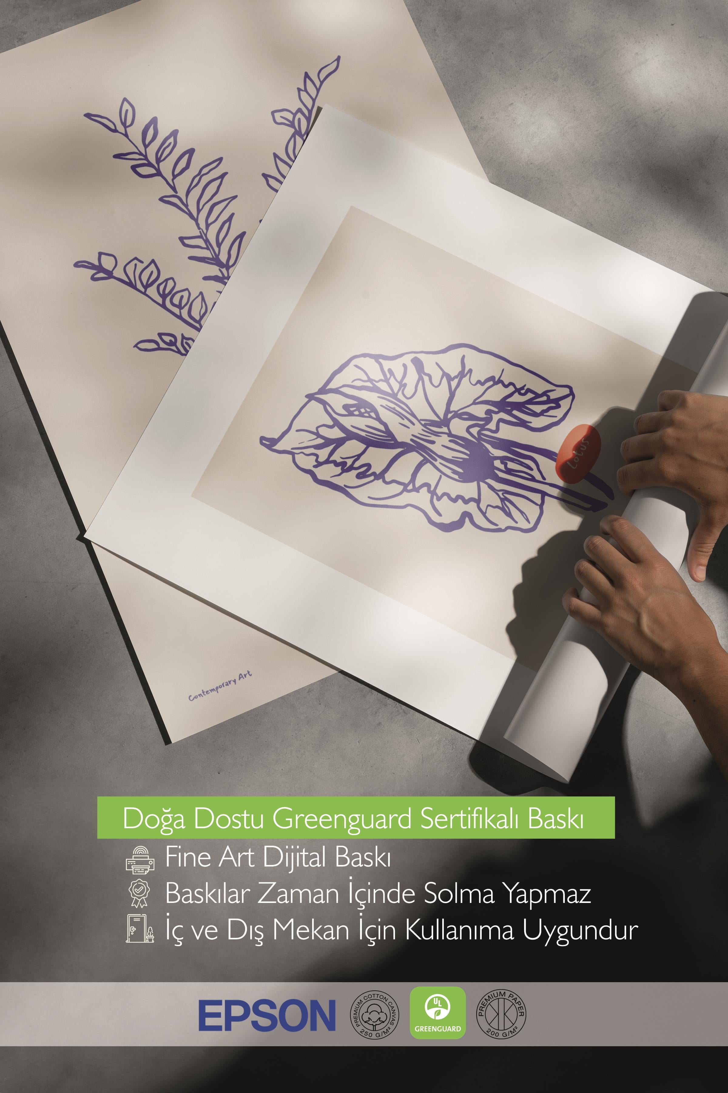 Çerçeveli Tablo Seti, 3 Adet Siyah Çerçeve ve Minimalist Botanik Temalı Poster Seti, No:300472