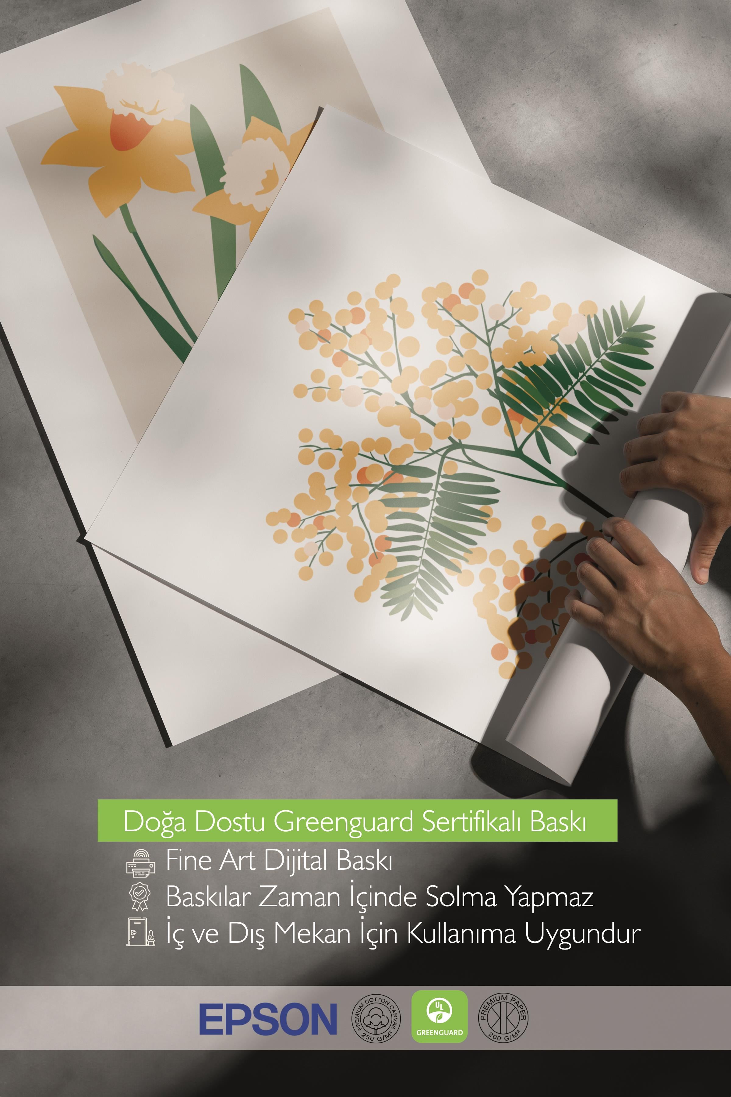 Çerçeveli Tablo Seti, 3 Adet Siyah Çerçeve ve Minimalist Botanik Temalı Poster Seti, No:300477