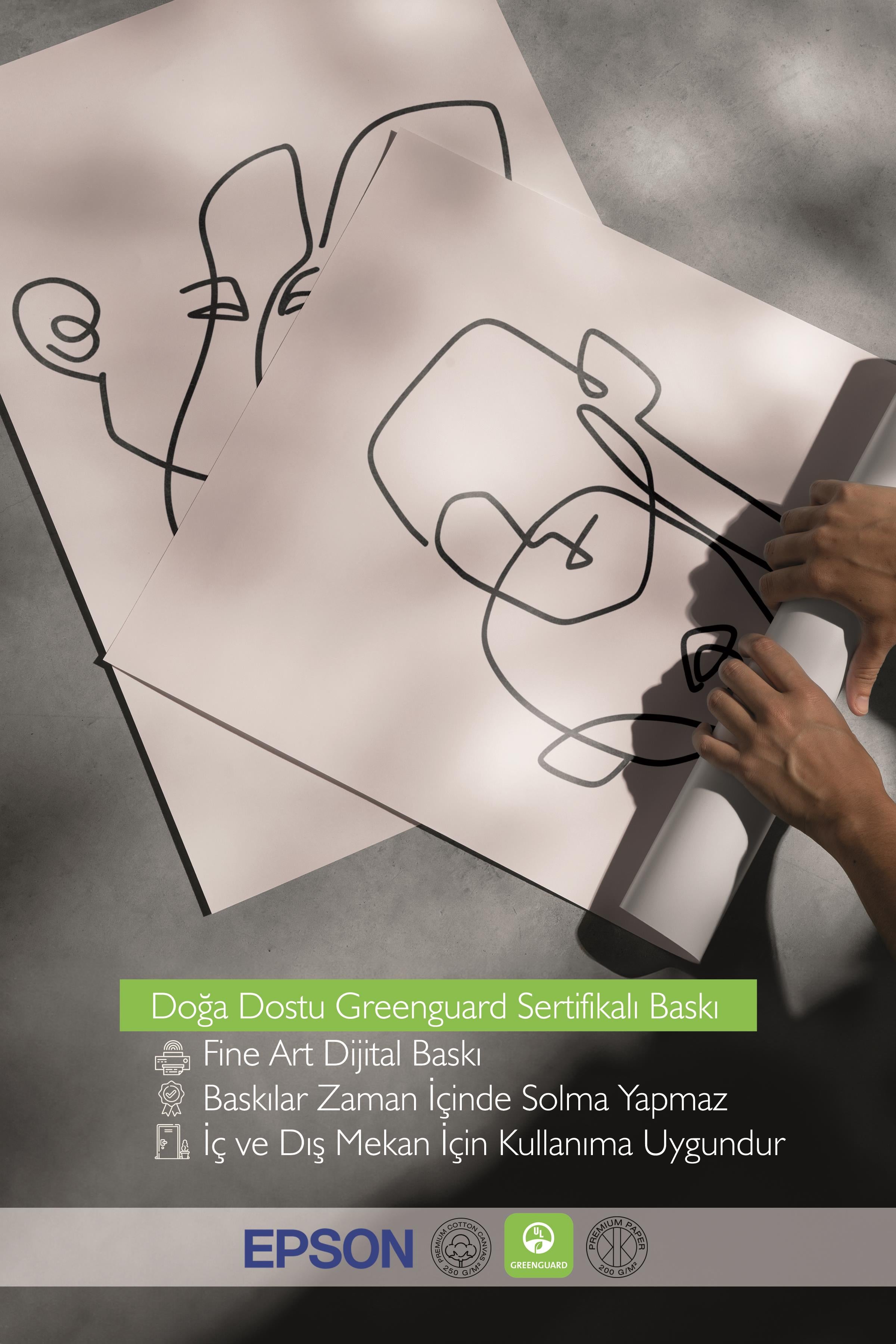 Çerçeveli Tablo Seti, 3 Adet Siyah Çerçeve ve Minimalist Çizim Temalı Poster Seti, No:300574