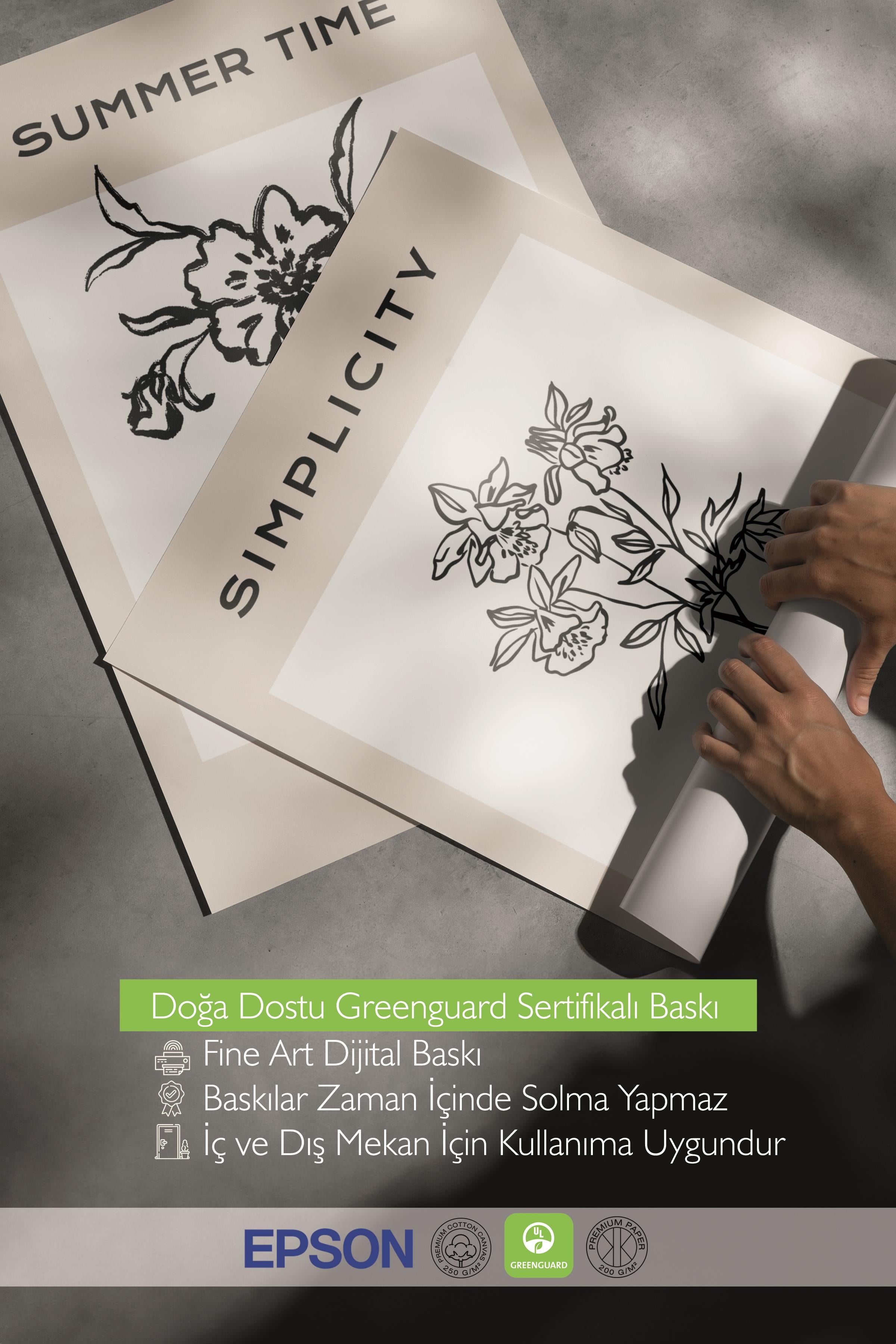 Çerçeveli Tablo Seti, 3 Adet Siyah Çerçeve ve Minimalist Çizim Temalı Poster Seti, No:300603