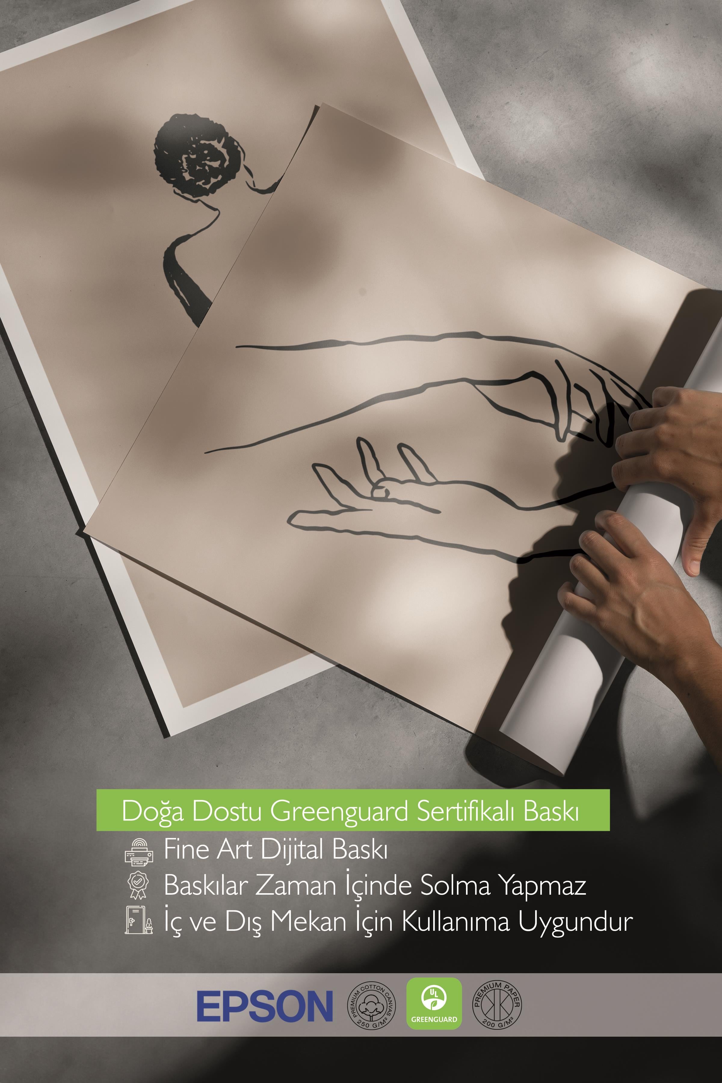 Çerçeveli Tablo Seti, 3 Adet Siyah Çerçeve ve Minimalist Çizim Temalı Poster Seti, No:300606