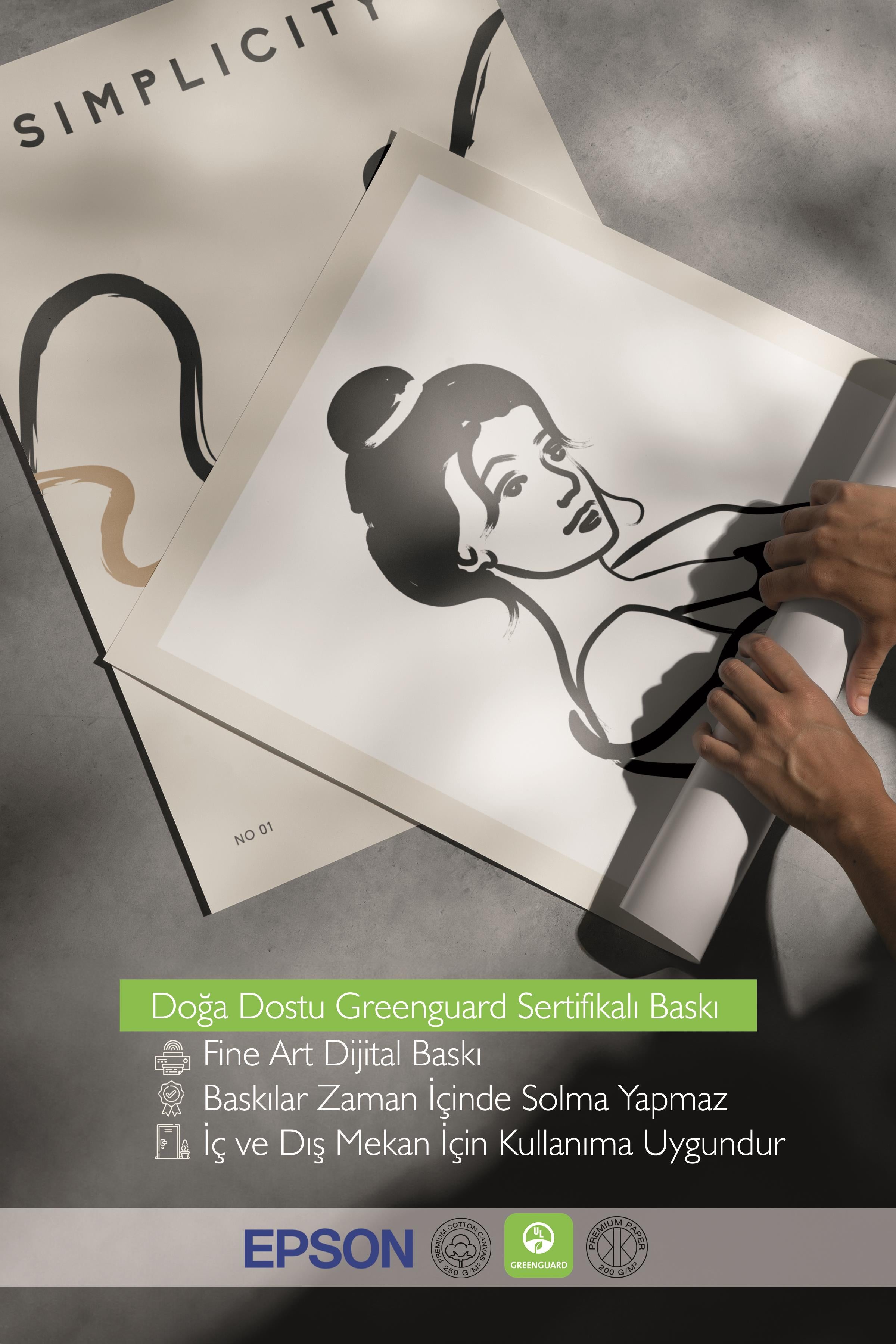 Çerçeveli Tablo Seti, 3 Adet Siyah Çerçeve ve Minimalist Çizim Temalı Poster Seti, No:300610