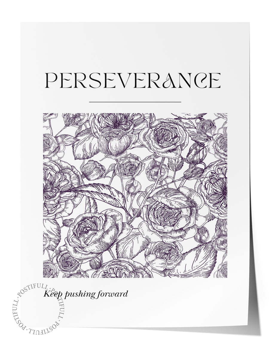 PERSEVERANCE Poster Yaz Seçkisi Çerçevesiz Poster