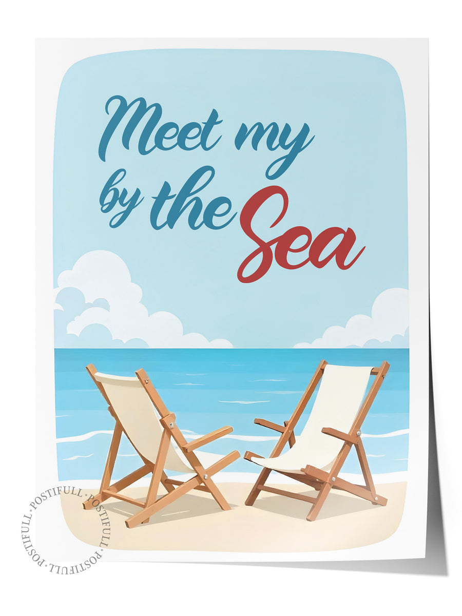 Meet my by the Sea Poster Yaz Seçkisi Çerçevesiz Poster