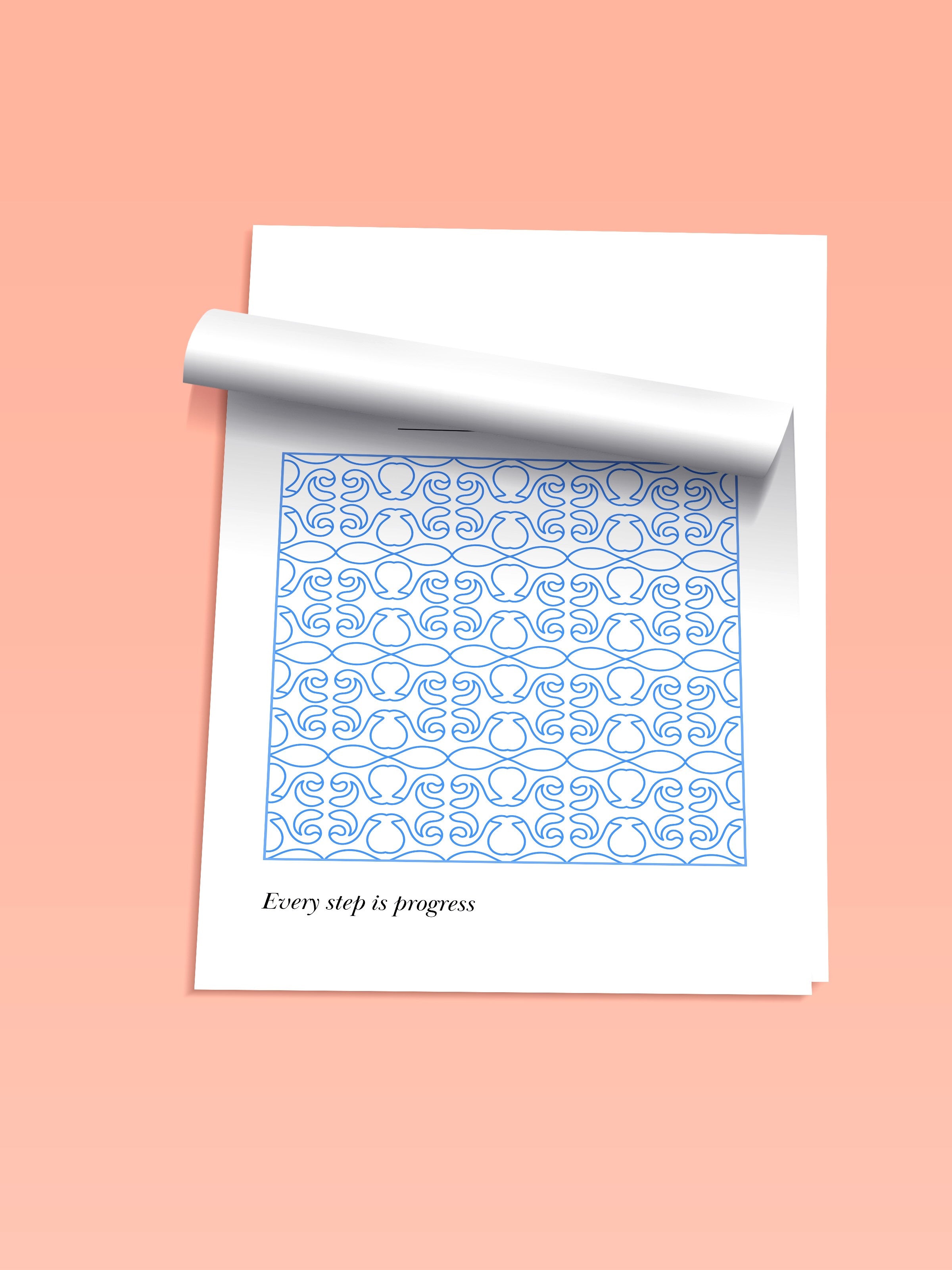 Çerçevesiz Duvar Posteri, Desen,, illüstrasyon, Minimalist, Mavi, Beyaz Renk Poster, 2025 Yaz Seçkisi, NO:109844
