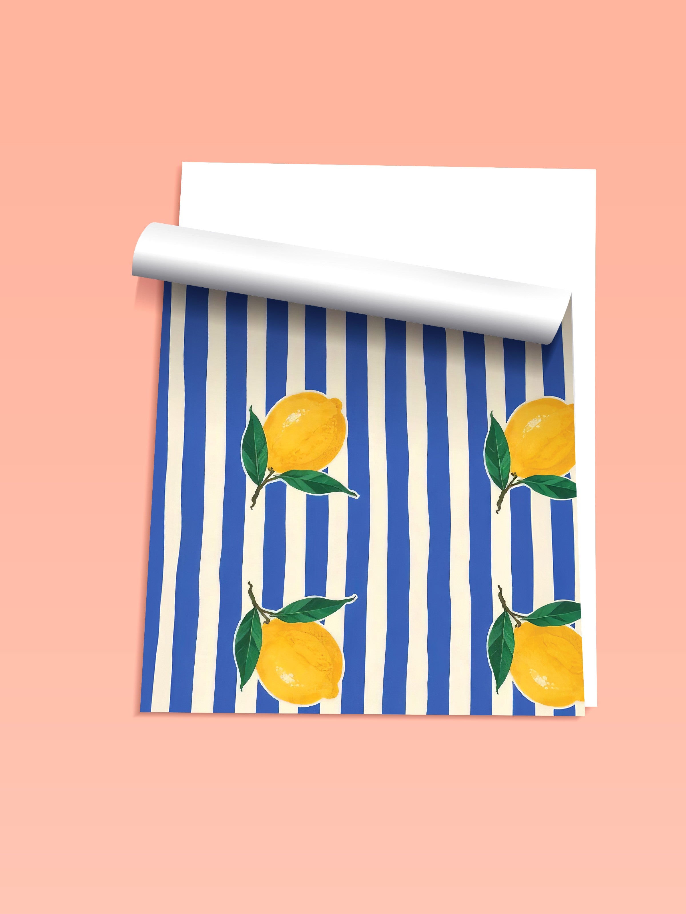 Çerçevesiz Duvar Posteri, Limonlar, İllüstrasyon, Sarı Renk Poster, 2025 Yaz Seçkisi, NO:109540