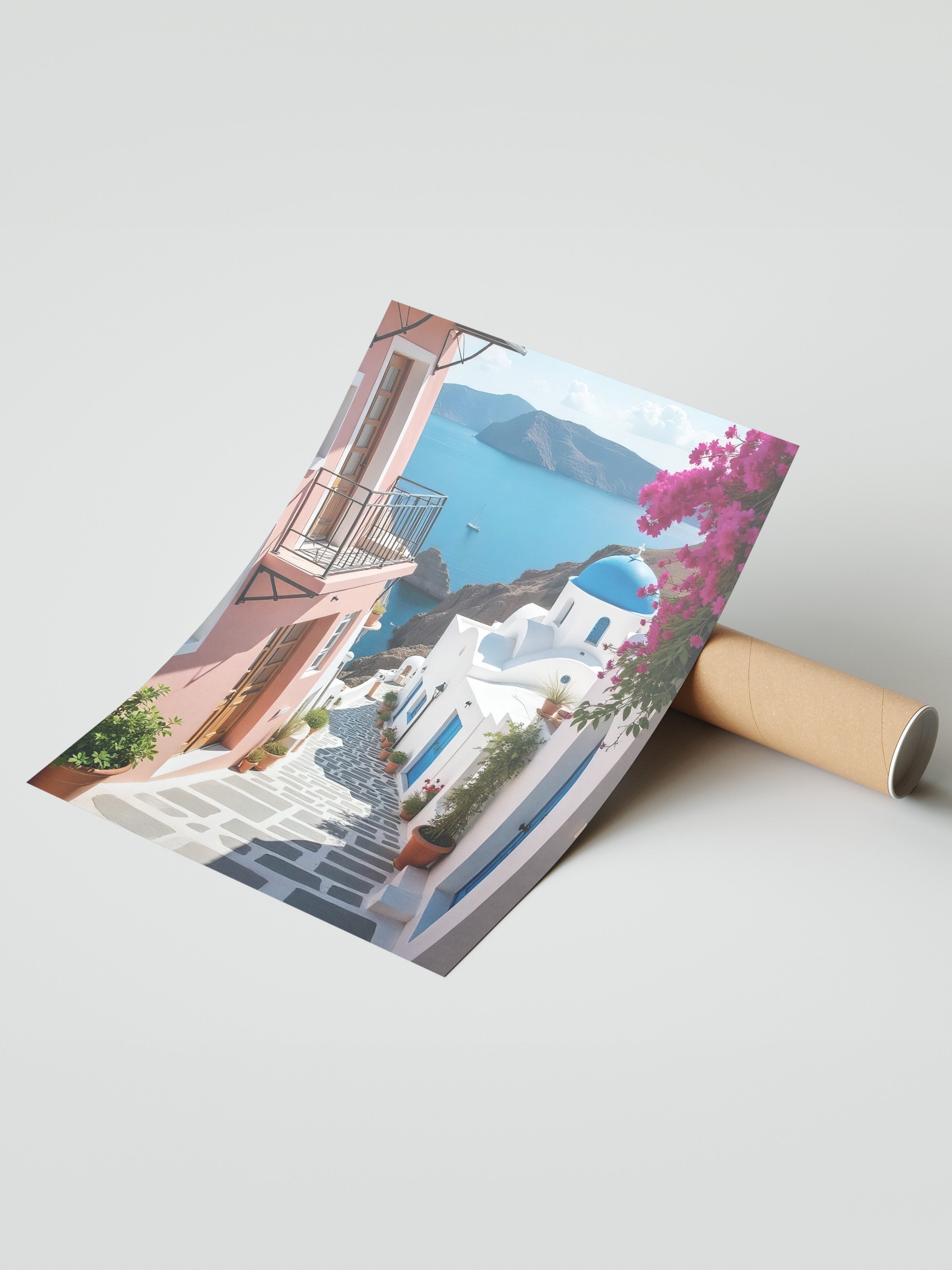 Çerçevesiz Duvar Posteri, Manzara, Fotoğraf, Mavi Renk Poster, 2025 Yaz Seçkisi, NO:109557