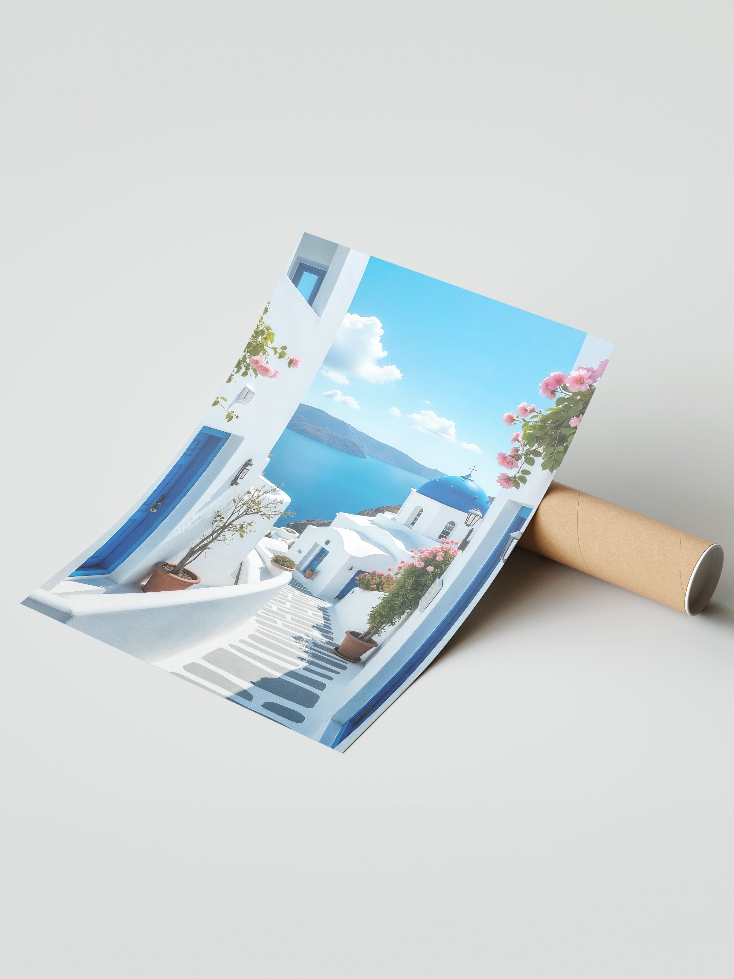 Çerçevesiz Duvar Posteri, Manzara, Fotoğraf, Mavi Renk Poster, 2025 Yaz Seçkisi, NO:109567