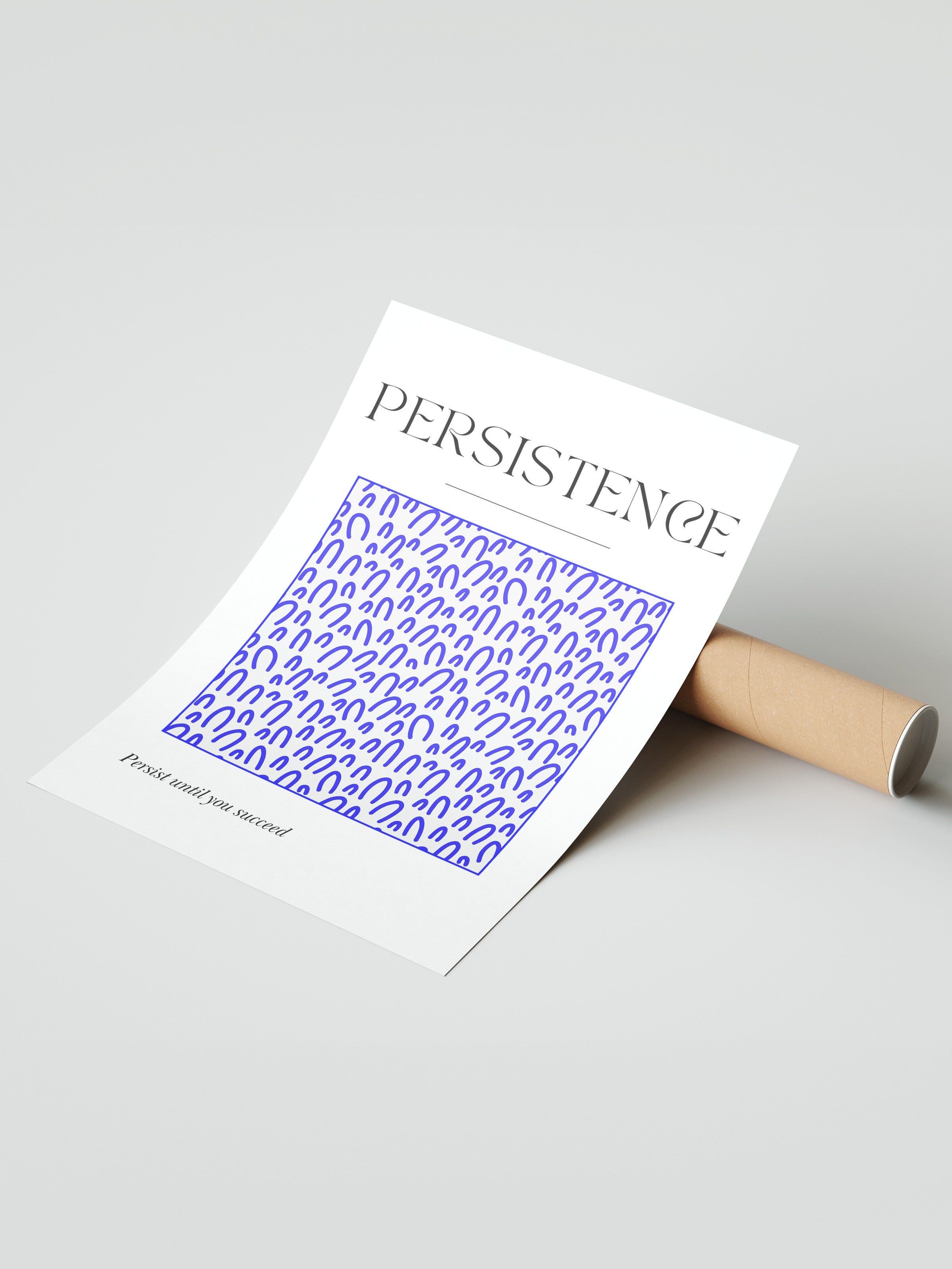 Çerçevesiz Duvar Posteri, Metin, Desen, Minimalist, Typography-Based, Beyaz, Mavi Renk Poster, 2025 Yaz Seçkisi, NO:109850
