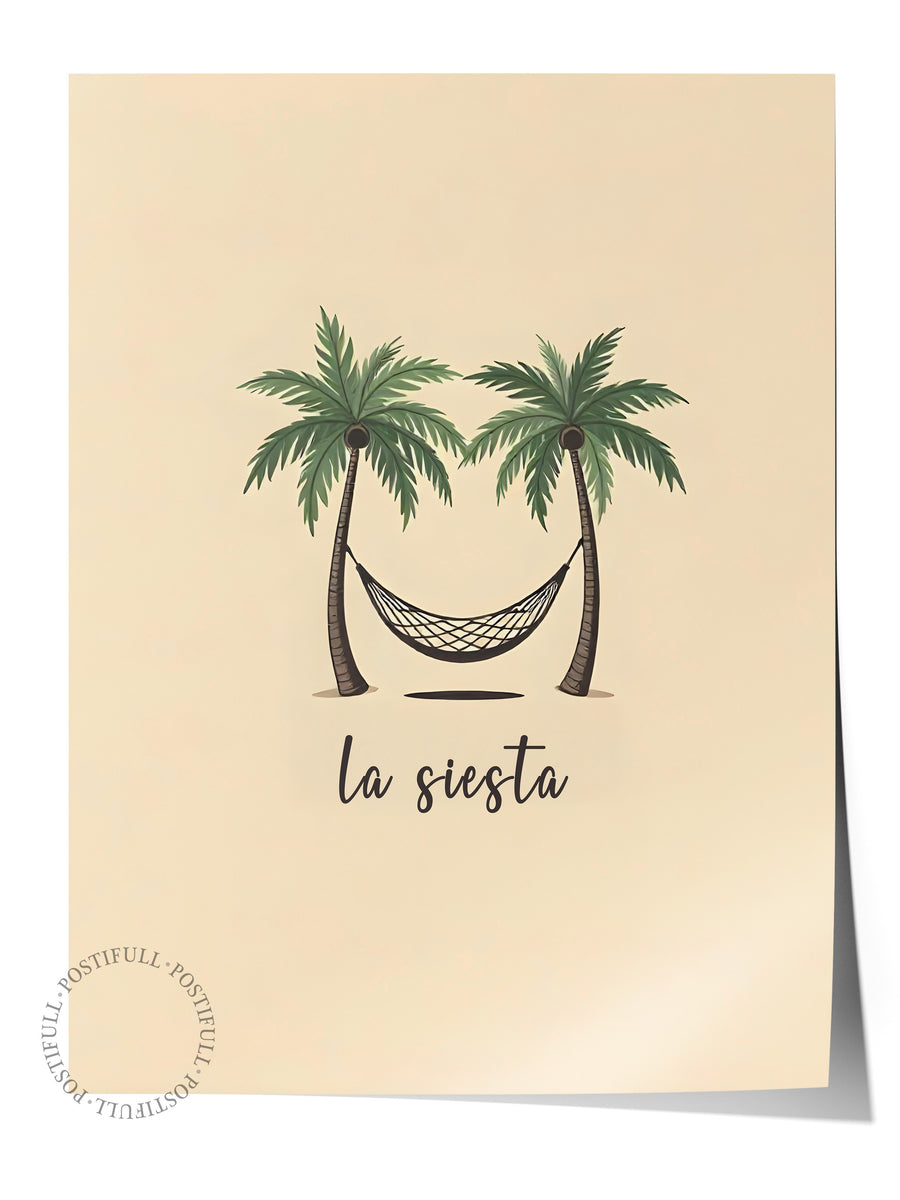 la siesta Poster Yaz Seçkisi Çerçevesiz Poster
