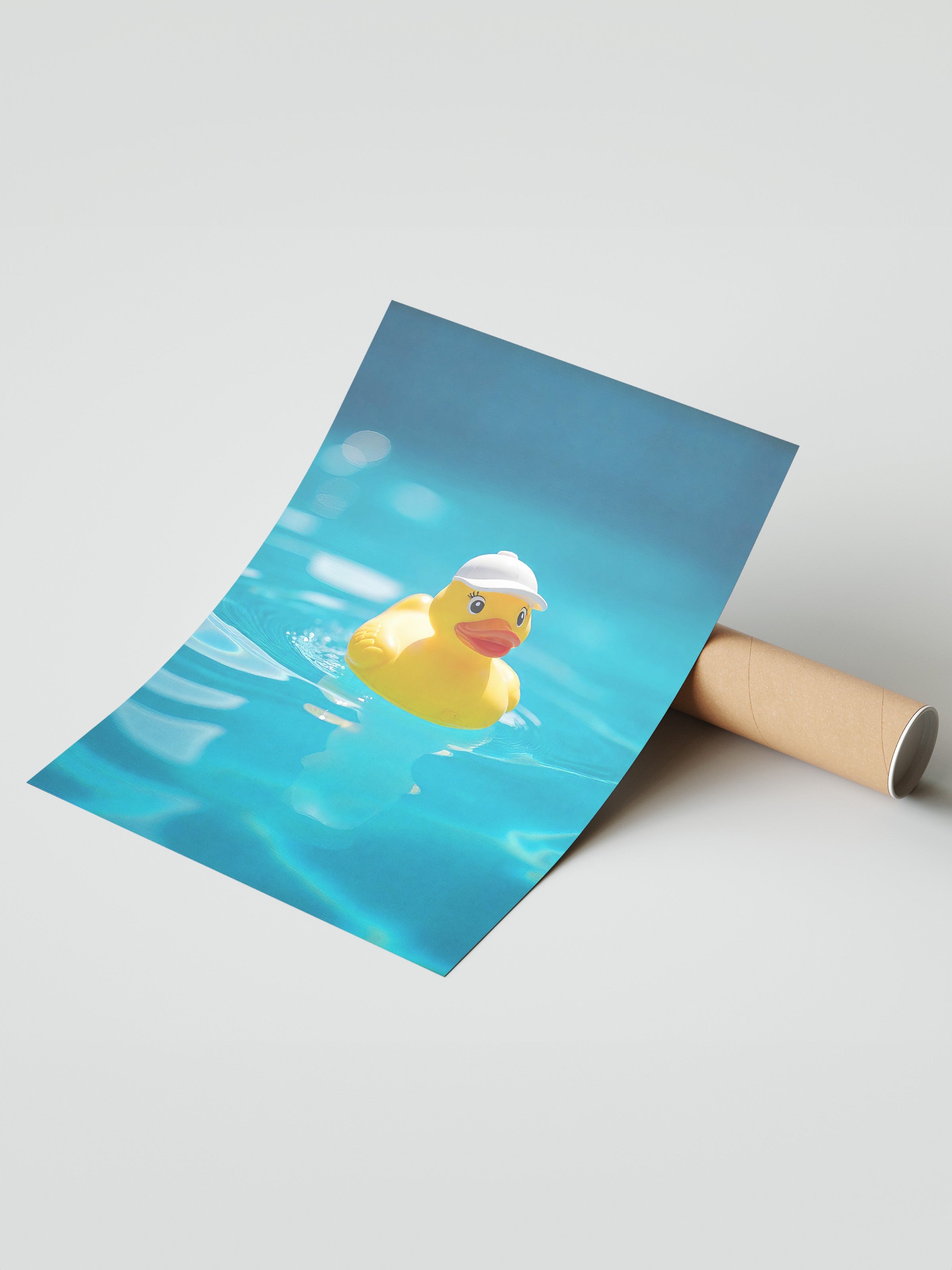 Çerçevesiz Duvar Posteri, Sarı Ördek, Fotoğraf, Sarı Renk Poster, 2025 Yaz Seçkisi, NO:109615