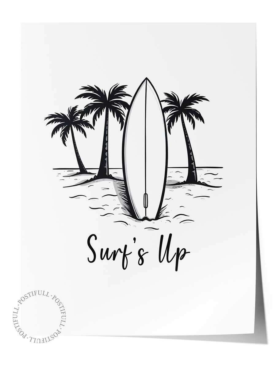 Surf's Up Poster Yaz Seçkisi Çerçevesiz Poster