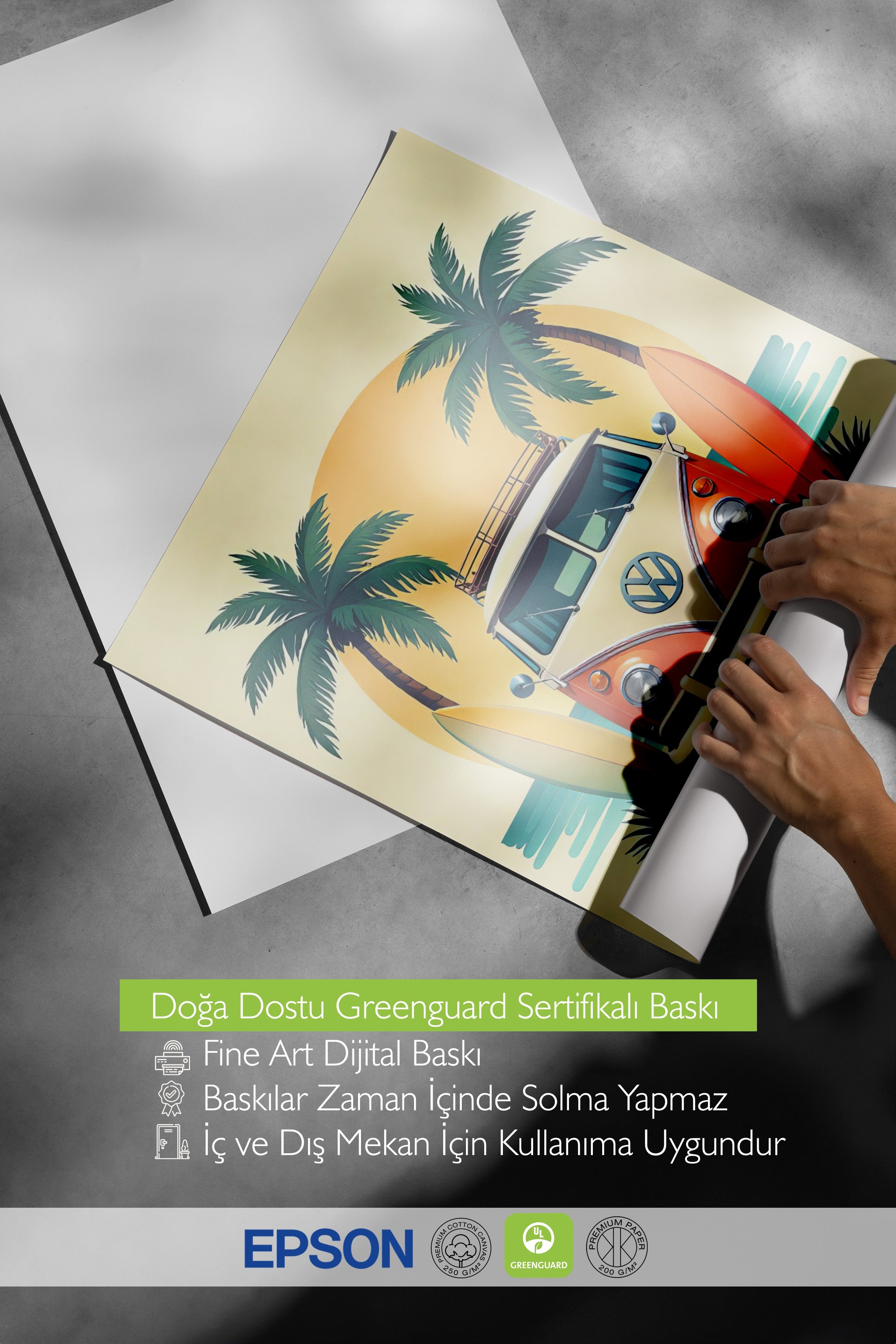 Çerçevesiz Duvar Posteri, Yaz Plaj Partisi, İllüstrasyon, Maximalist, Renkli Renk Poster, 2025 Yaz Seçkisi, NO:109767