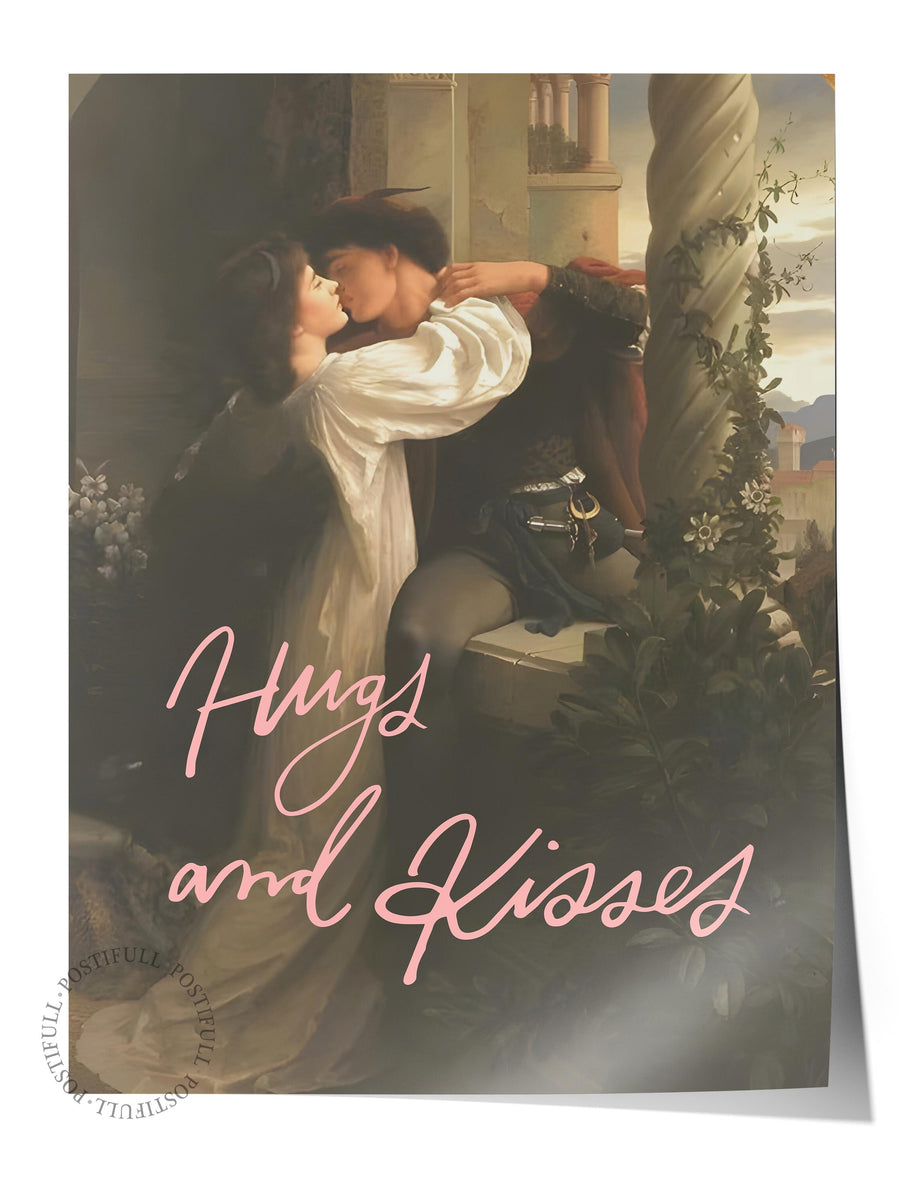 Hugs and Kisses Alternatif Sanat Çerçevesiz Poster