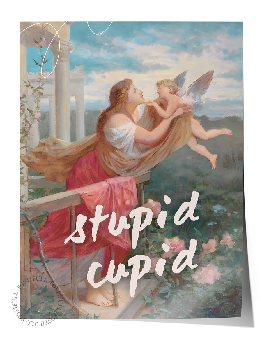 stupid cupid Alternatif Sanat Çerçevesiz Poster