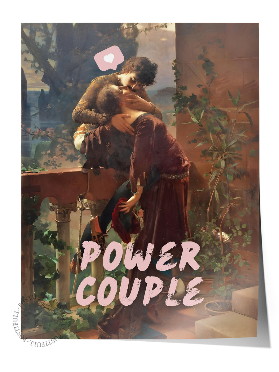 Power Couple Alternatif Sanat Çerçevesiz Poster