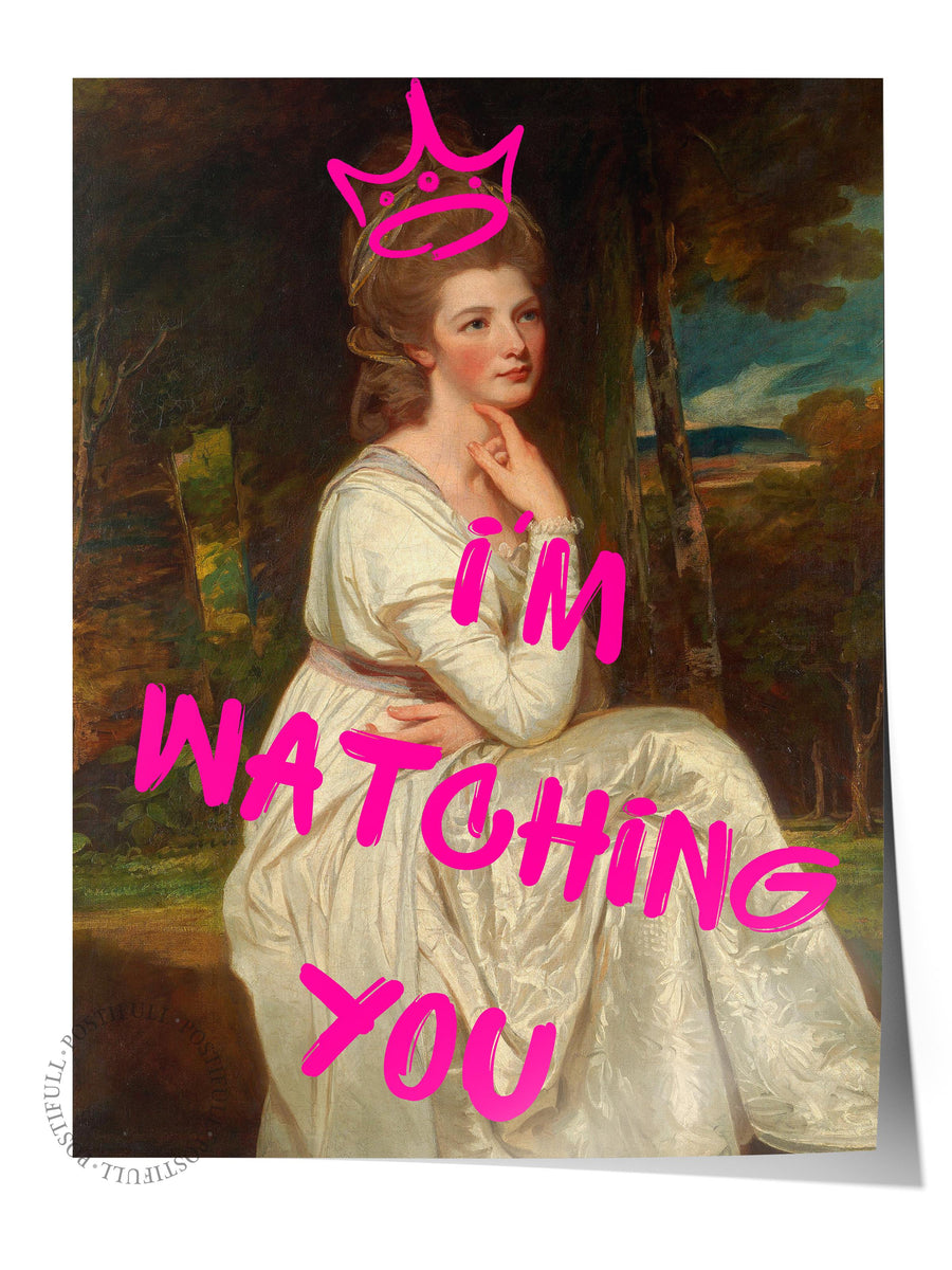 I'M WATCHING YOU Alternatif Sanat Çerçevesiz Poster