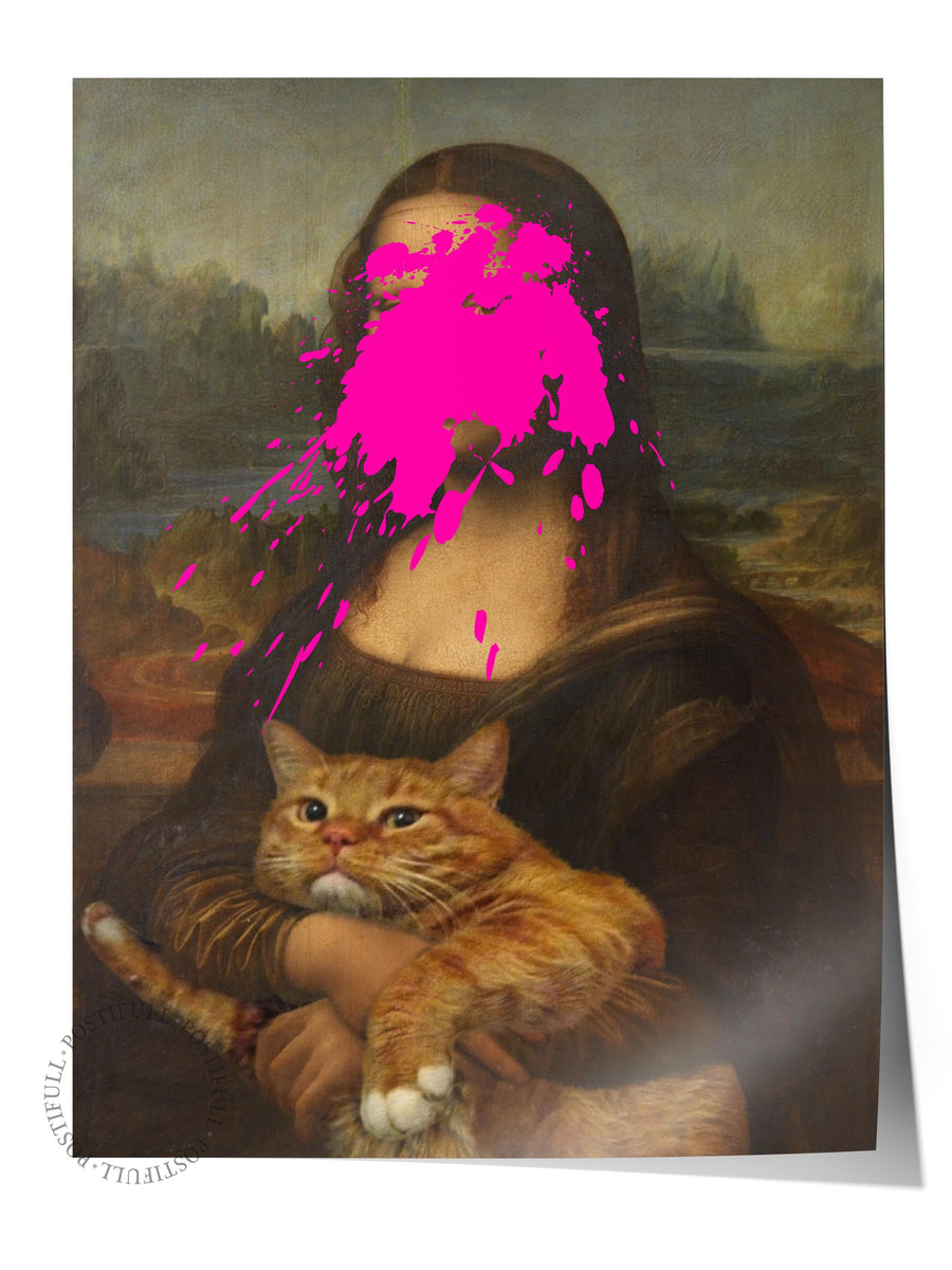 Pop Art Mona Lisa Alternatif Sanat Çerçevesiz Poster