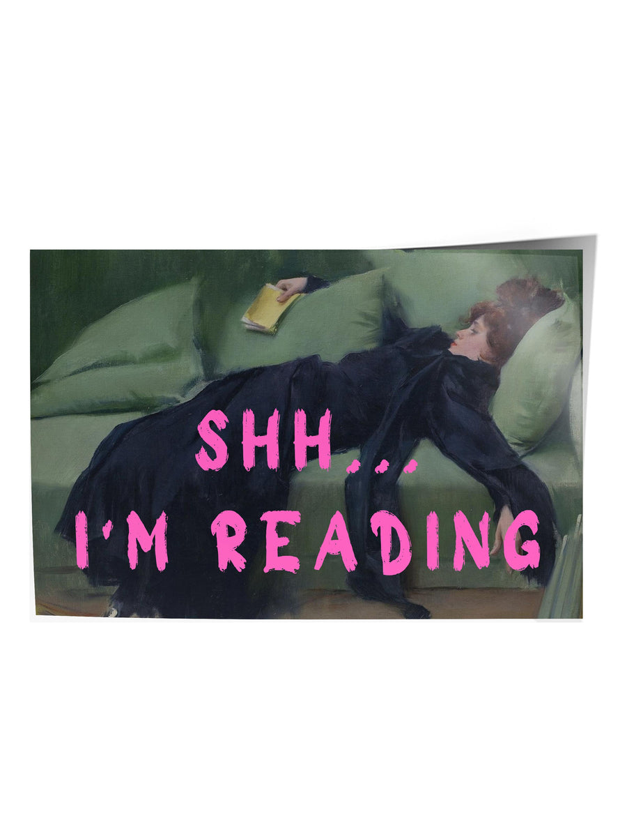 SHH... I'M READING Alternatif Sanat Çerçevesiz Poster