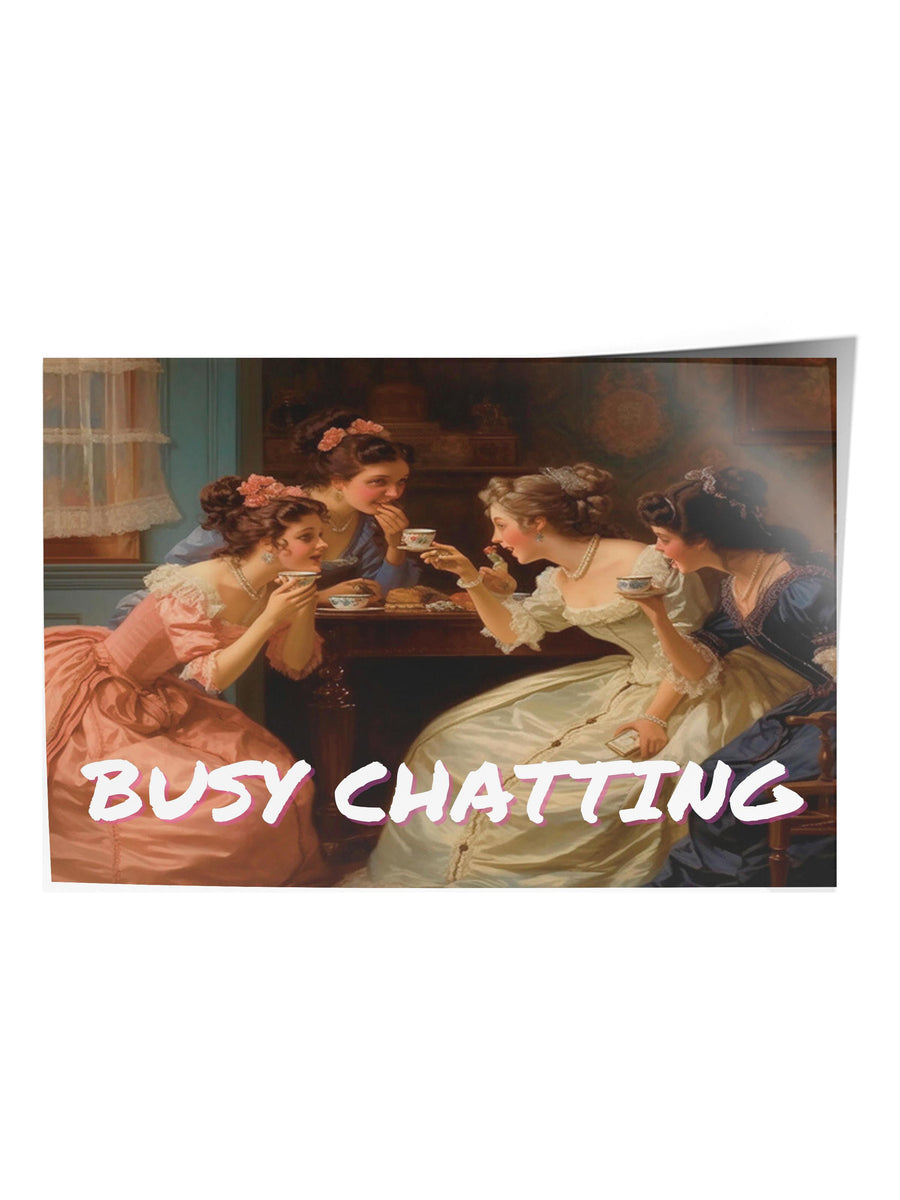 Busy Chatting Alternatif Sanat Çerçevesiz Poster