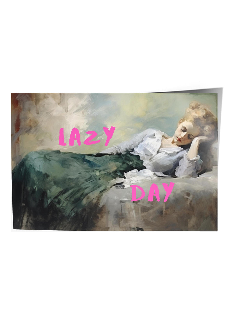 LAZY DAY Alternatif Sanat Çerçevesiz Poster