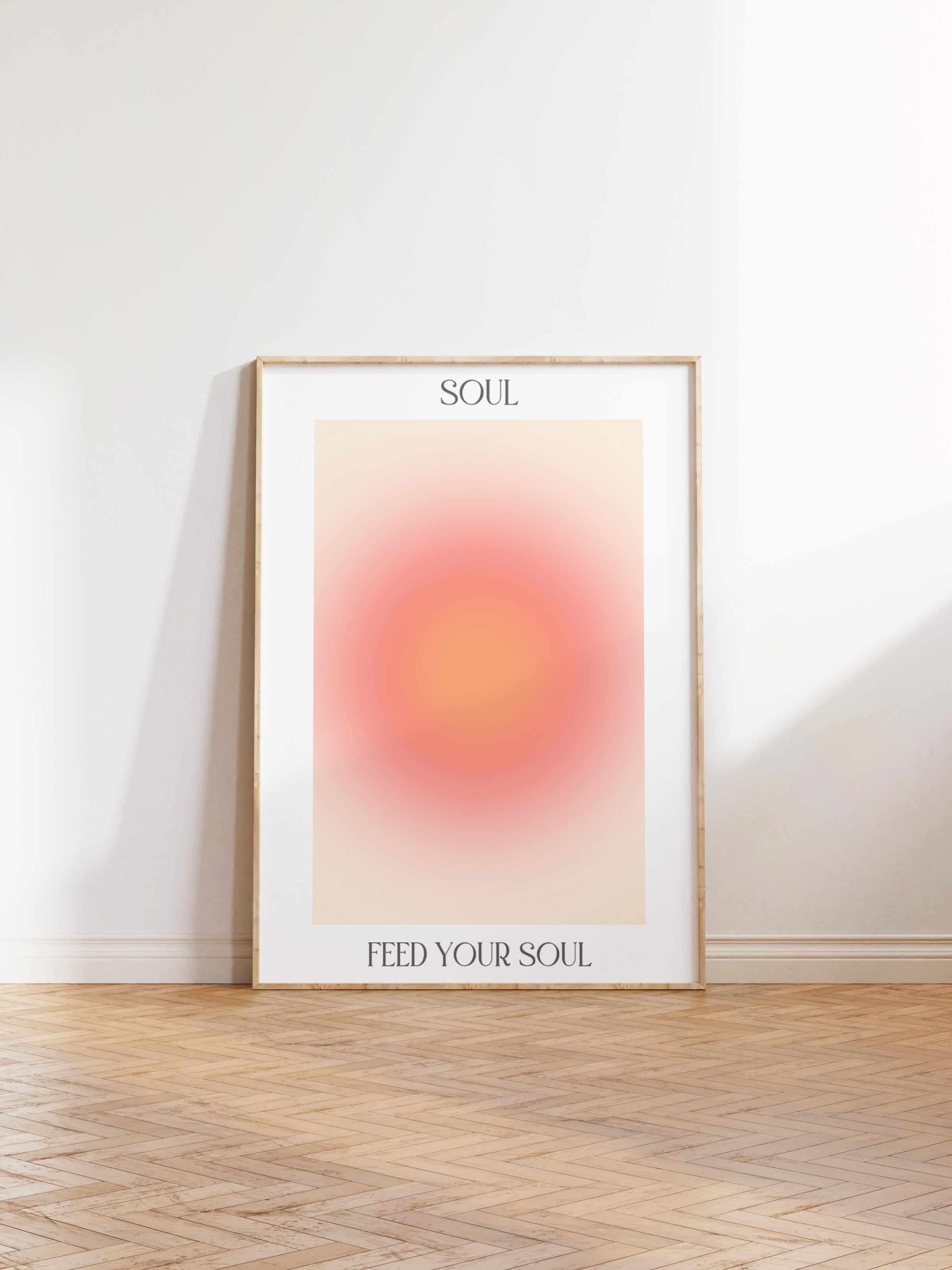 Çerçevesiz Poster, Aura Serisi NO:103 - Purpose Pembe Aura, Melek Numaraları, Renkli Poster