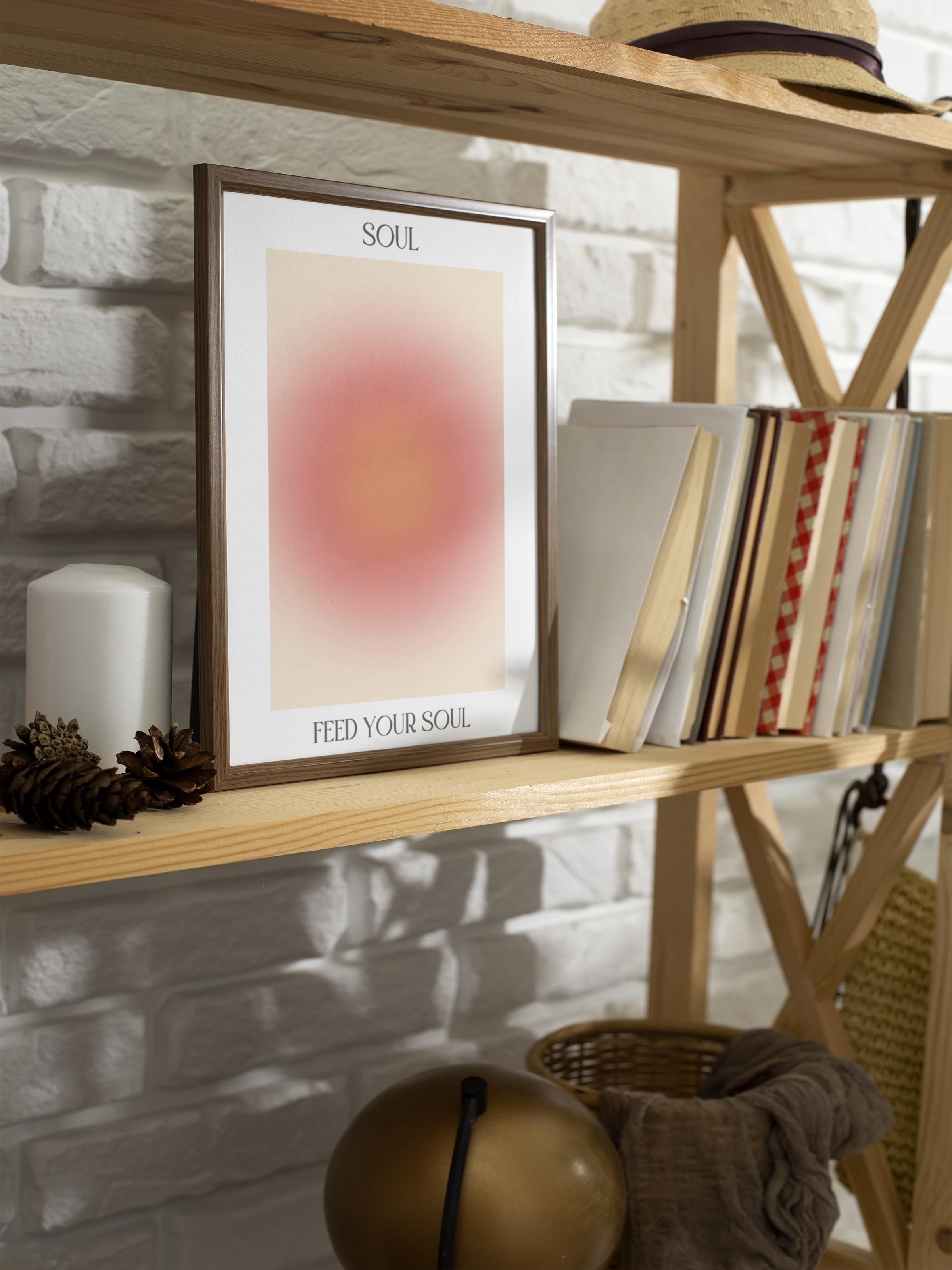 Çerçevesiz Poster, Aura Serisi NO:103 - Purpose Pembe Aura, Melek Numaraları, Renkli Poster