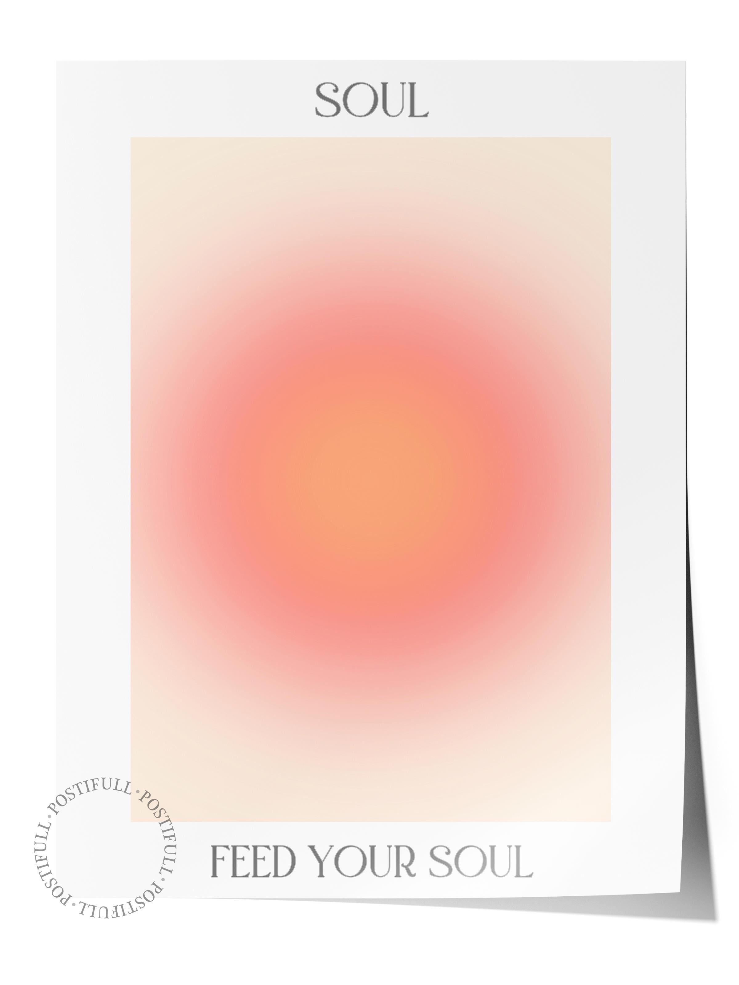 Çerçevesiz Poster, Aura Serisi NO:103 - Purpose Pembe Aura, Melek Numaraları, Renkli Poster