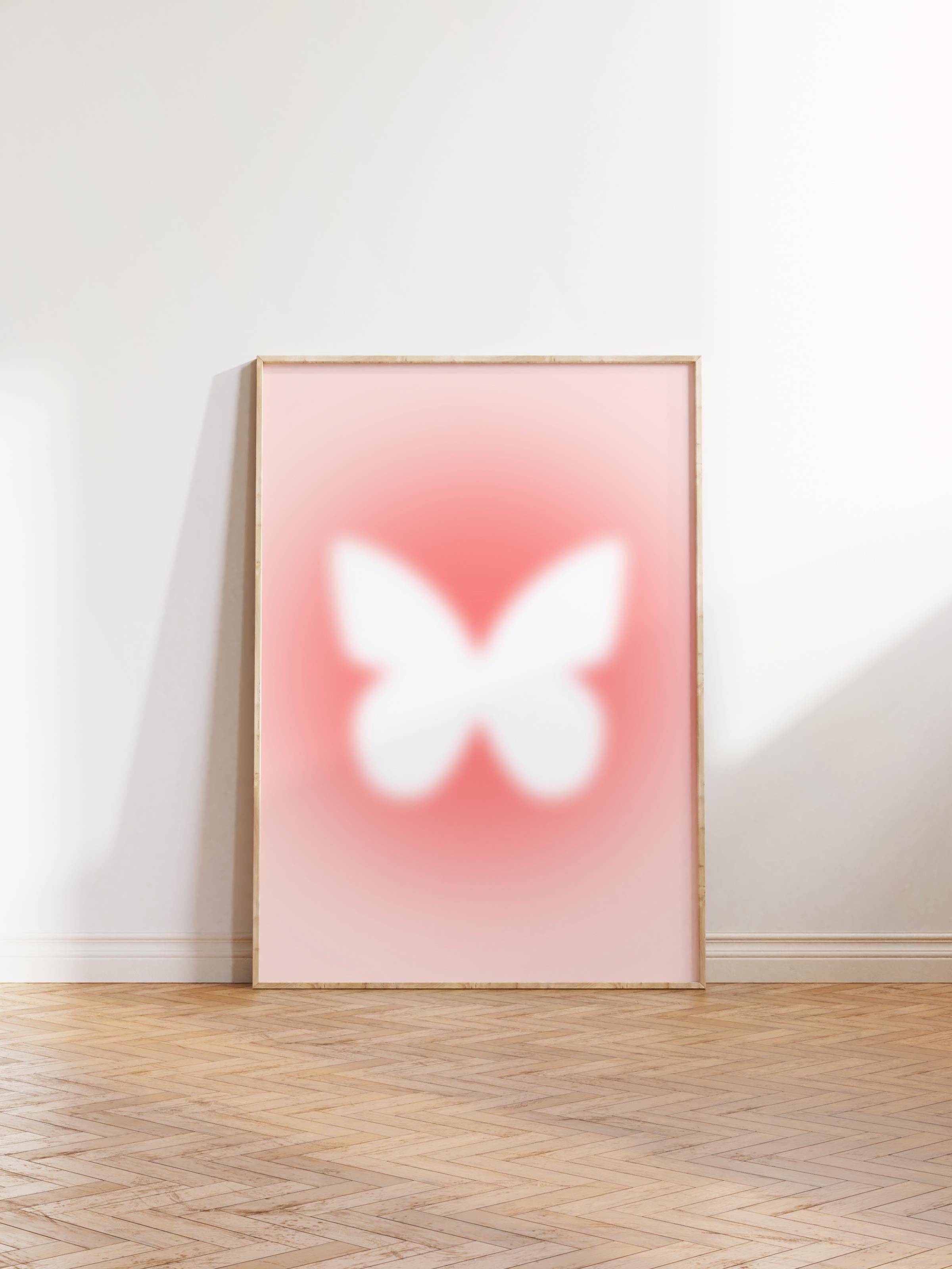 Çerçevesiz Poster, Aura Serisi NO:105 - Kırmızı Aura, Melek Numaraları, Renkli Poster