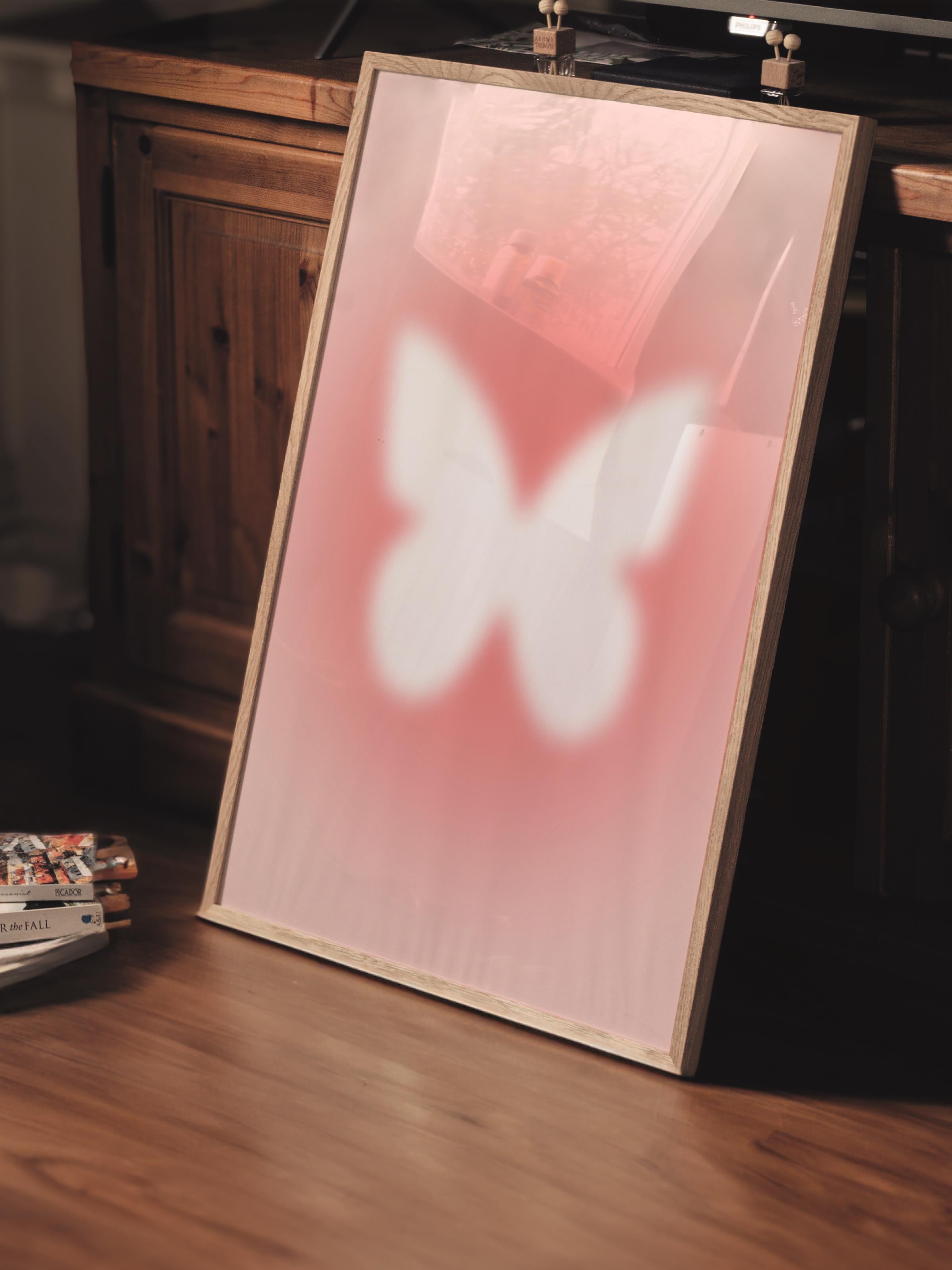 Çerçevesiz Poster, Aura Serisi NO:105 - Kırmızı Aura, Melek Numaraları, Renkli Poster