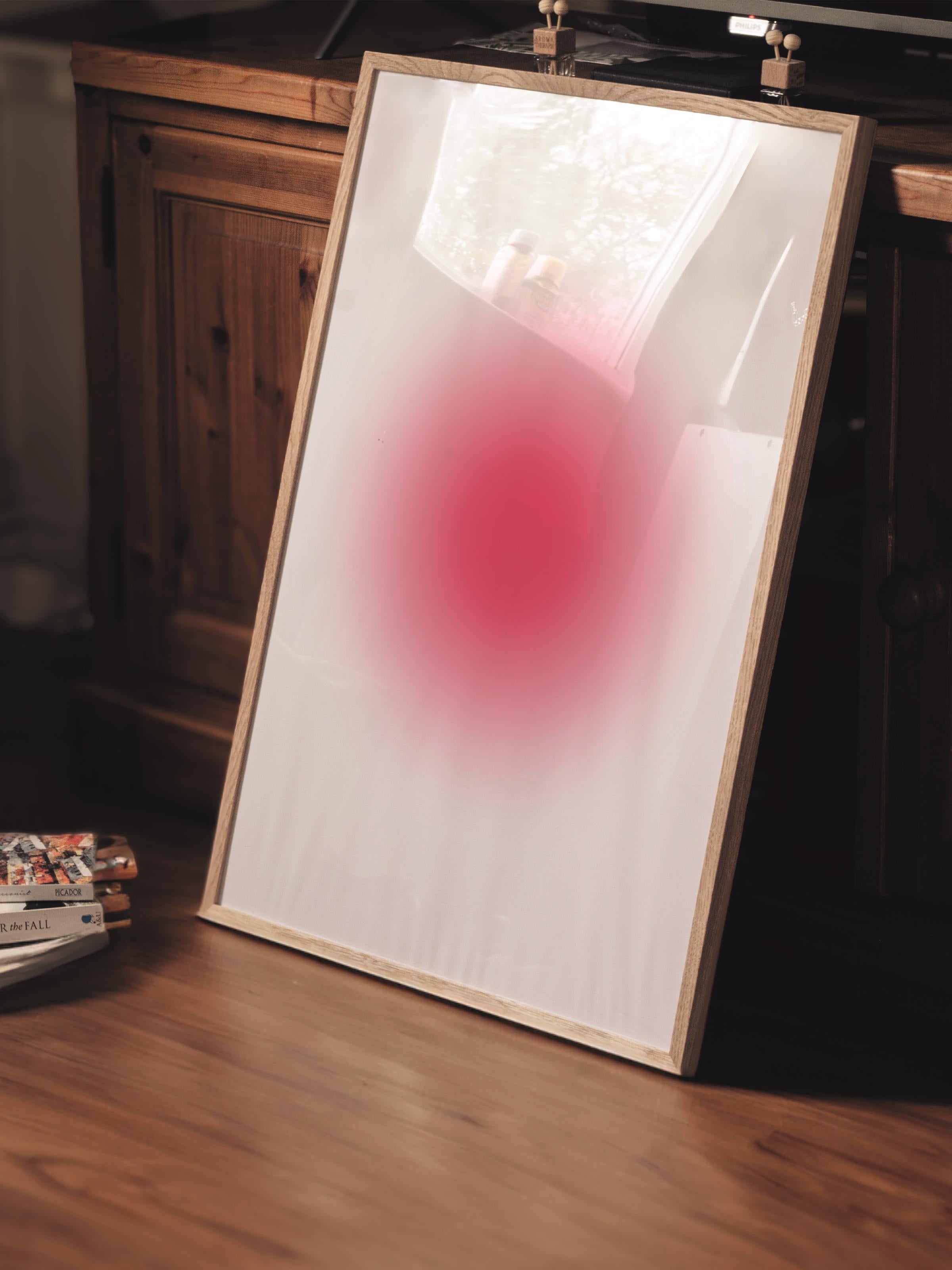 Çerçevesiz Poster, Aura Serisi NO:106 - 444 - Protection Turuncu, Melek Numaraları, Renkli Poster