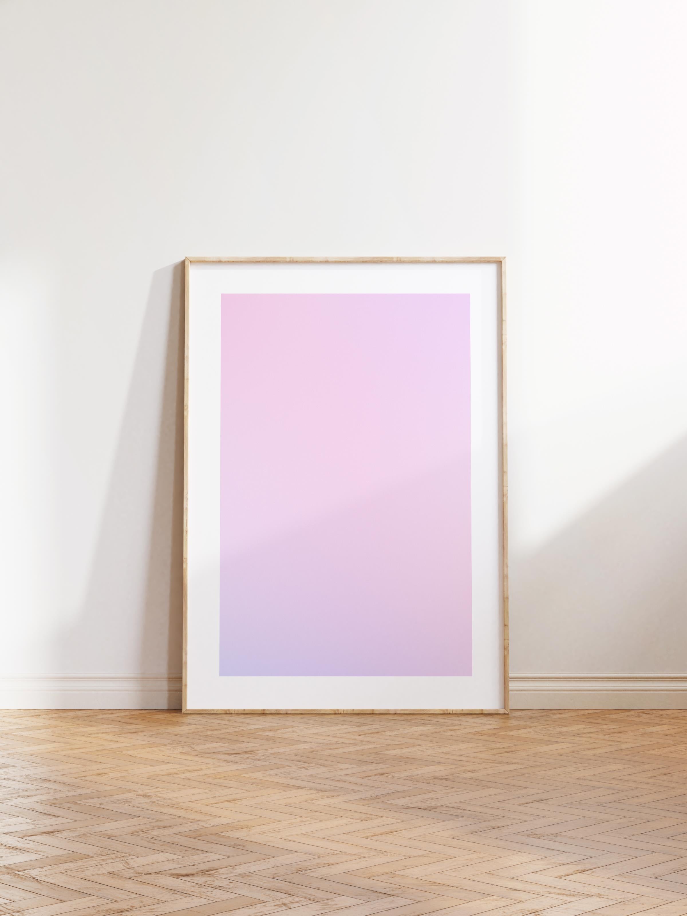 Çerçevesiz Poster, Aura Serisi NO:118 - Pembe Aura, Melek Numaraları, Renkli Poster