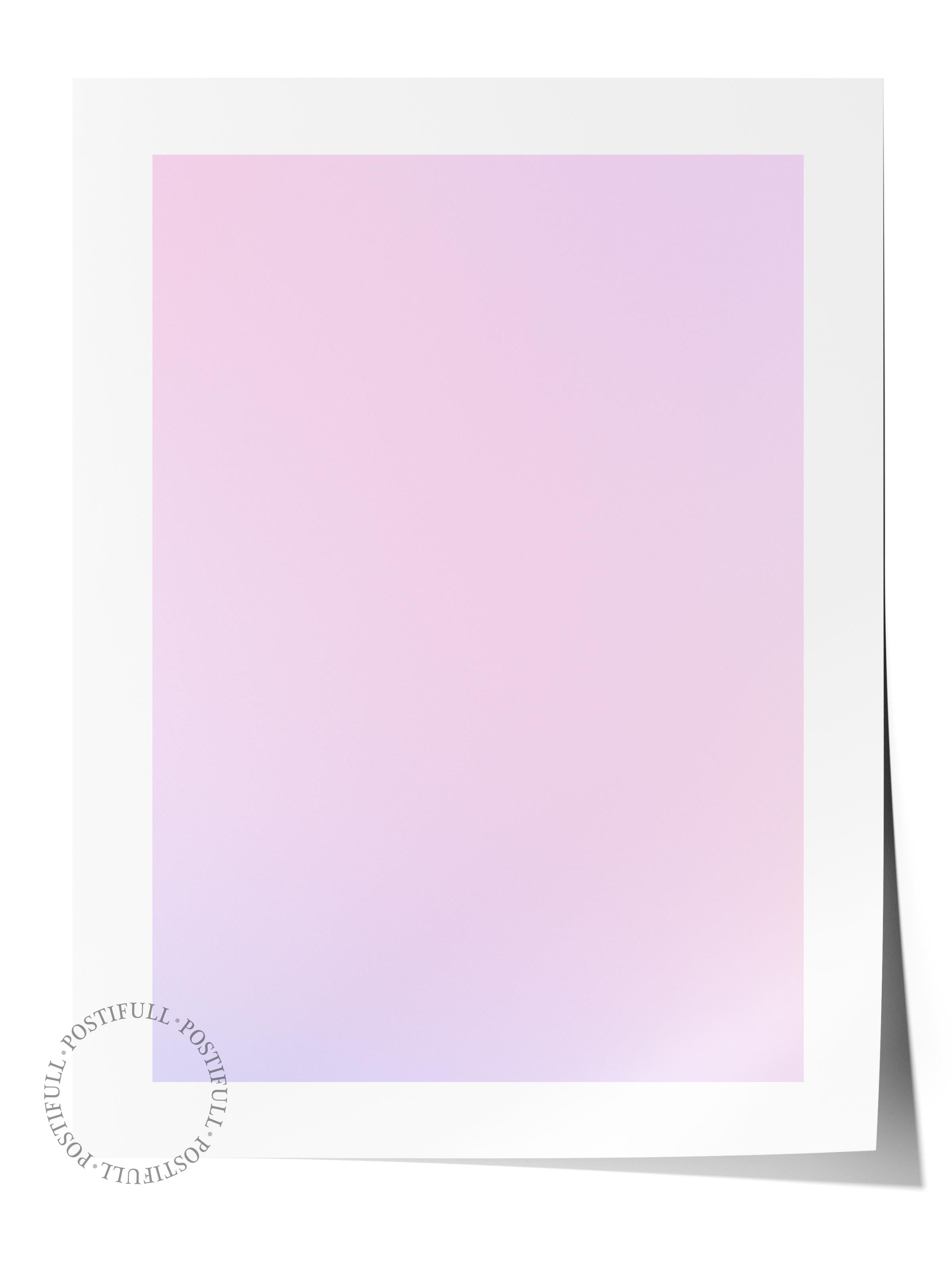 Çerçevesiz Poster, Aura Serisi NO:118 - Pembe Aura, Melek Numaraları, Renkli Poster