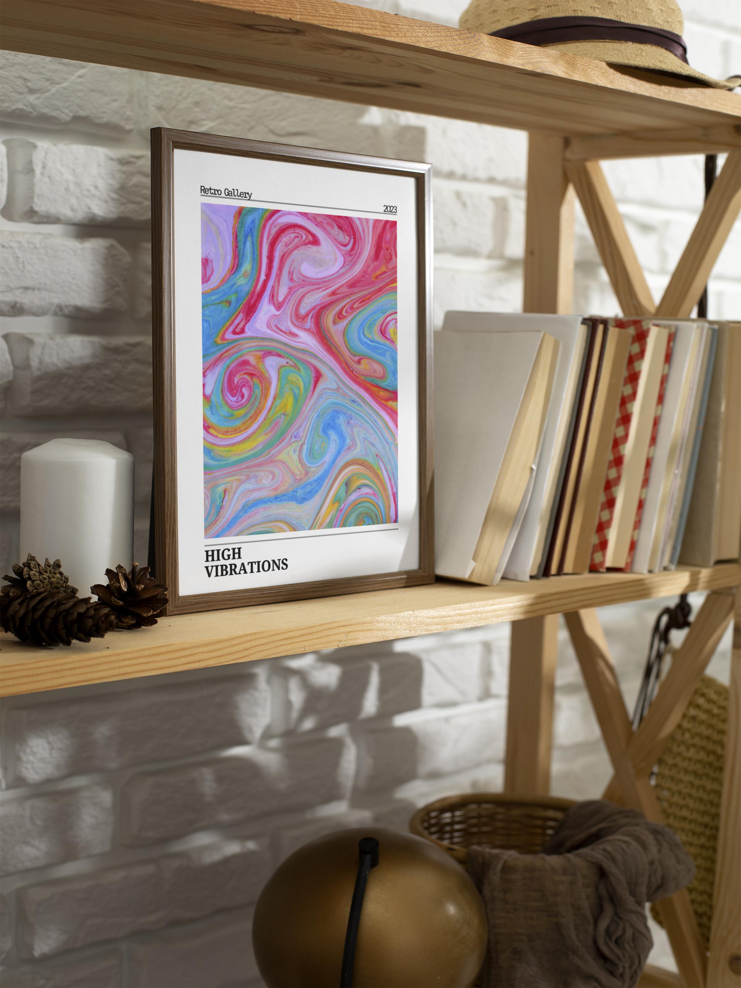 Çerçevesiz Poster, Aura Serisi NO:147 - Renkli Aura, Melek Numaraları, Renkli Poster