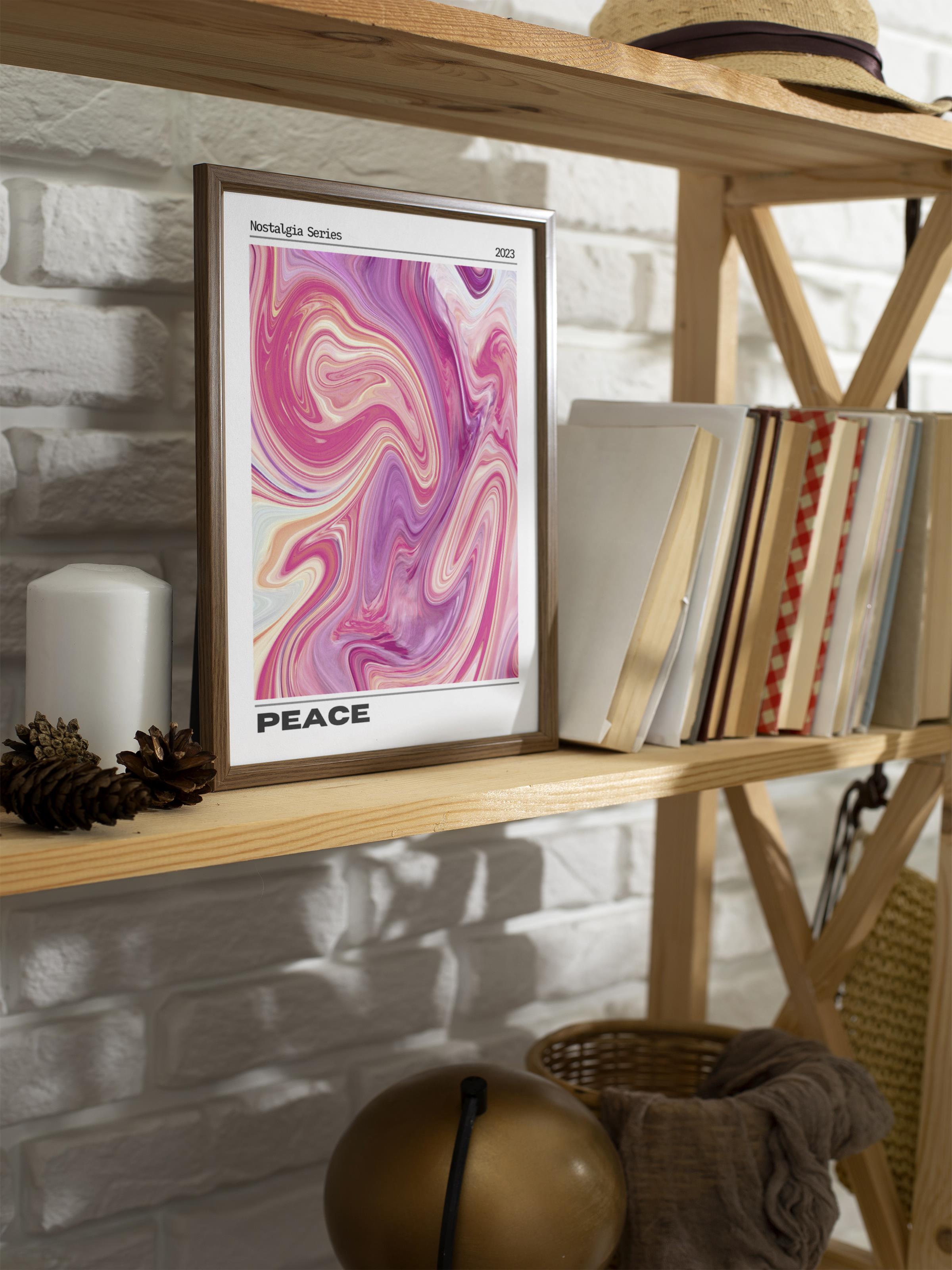 Çerçevesiz Poster, Aura Serisi NO:163 - Peace Karışık, Melek Numaraları, Renkli Poster