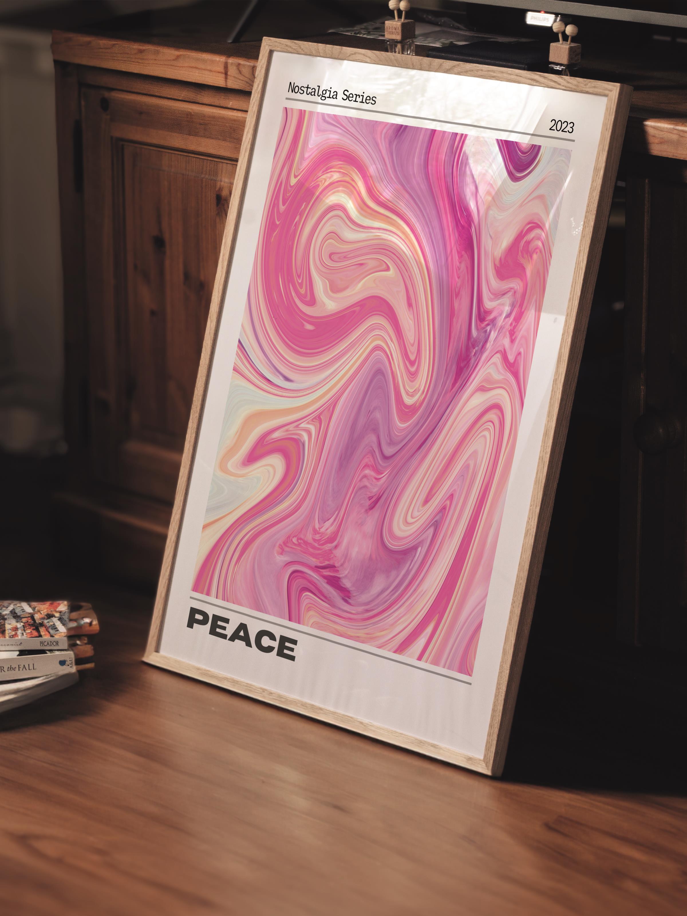 Çerçevesiz Poster, Aura Serisi NO:163 - Peace Karışık, Melek Numaraları, Renkli Poster