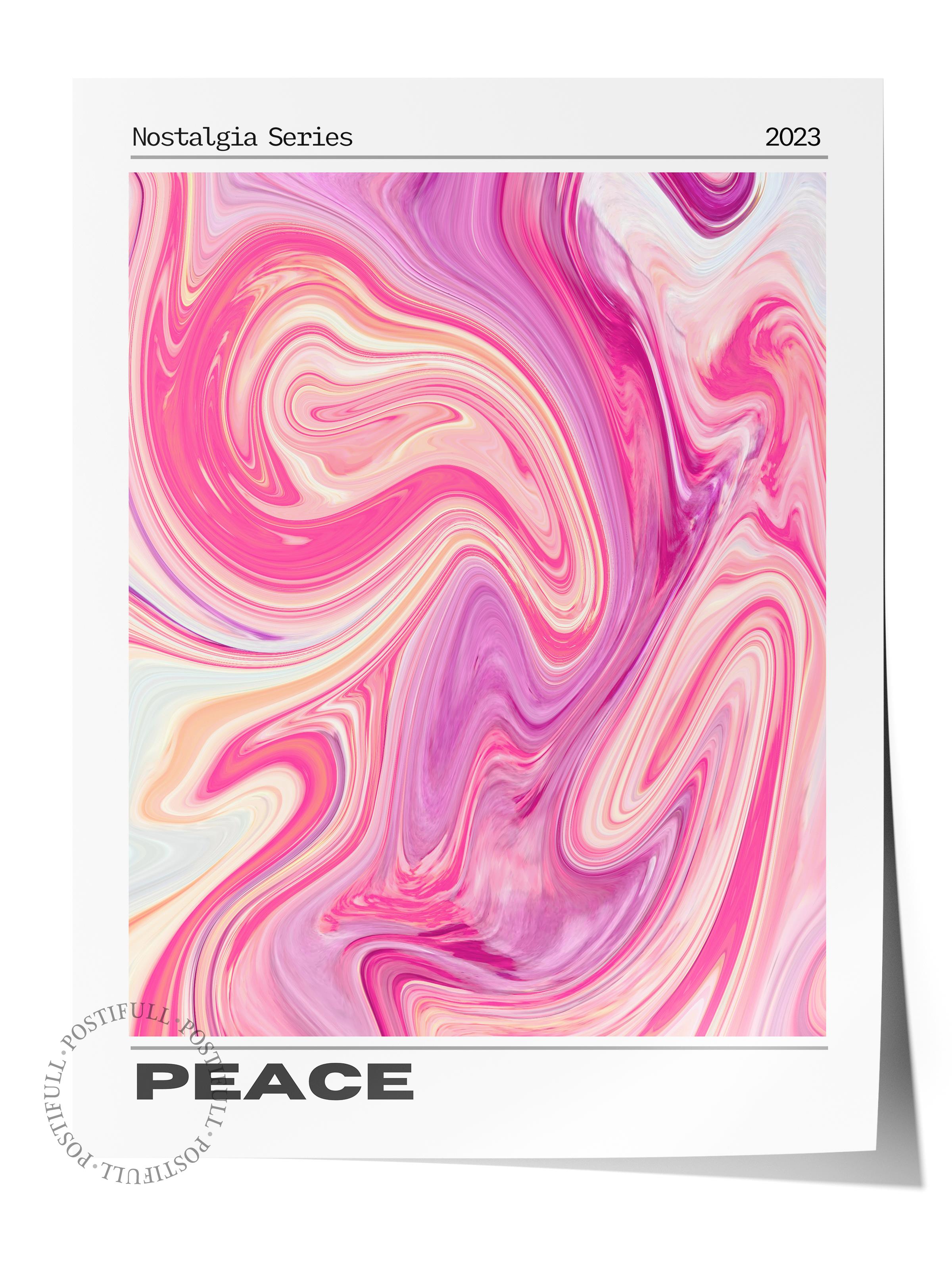 Çerçevesiz Poster, Aura Serisi NO:163 - Peace Karışık, Melek Numaraları, Renkli Poster