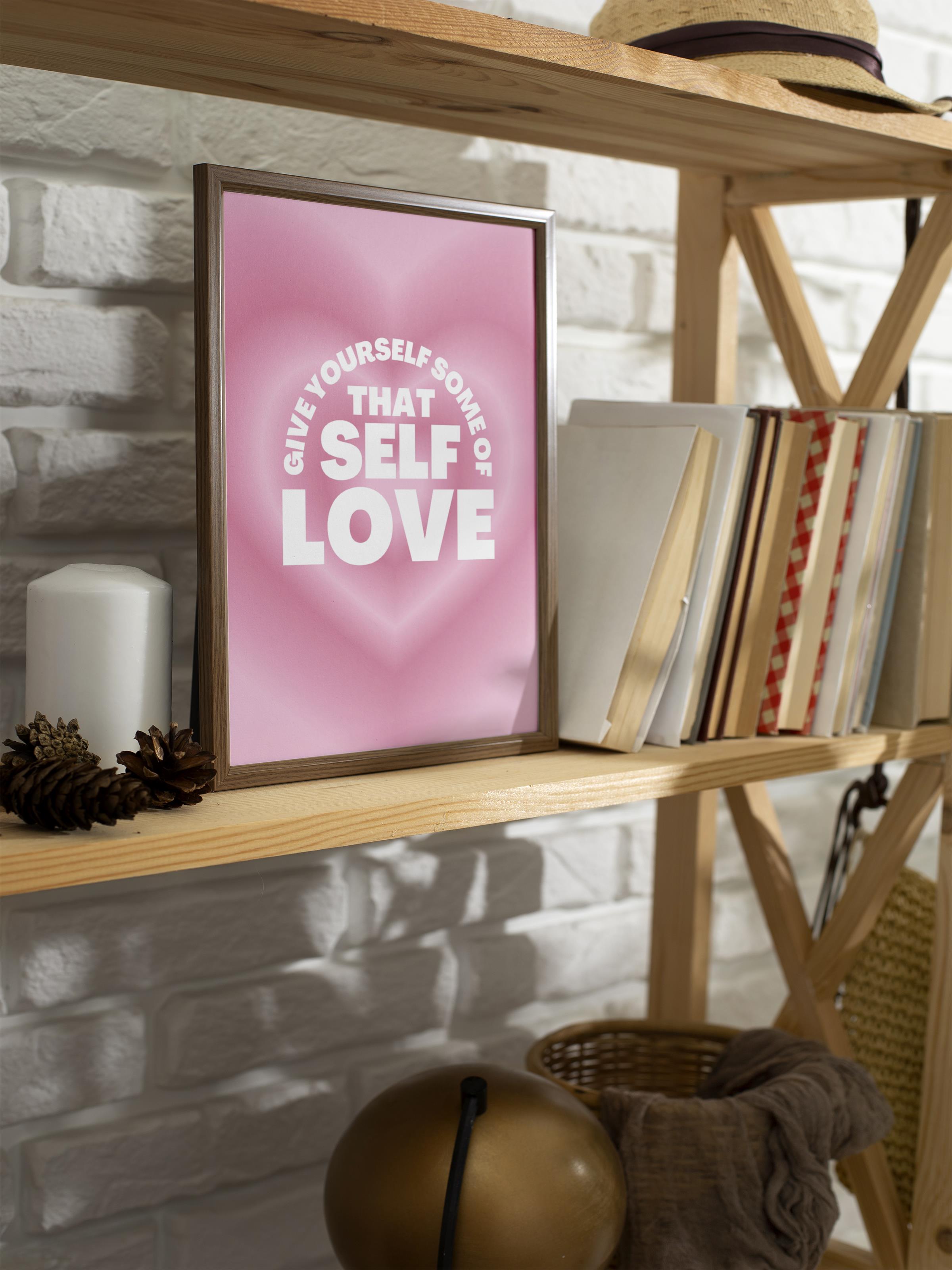 Çerçevesiz Poster, Aura Serisi NO:165 - That Self Love, Melek Numaraları, Renkli Poster