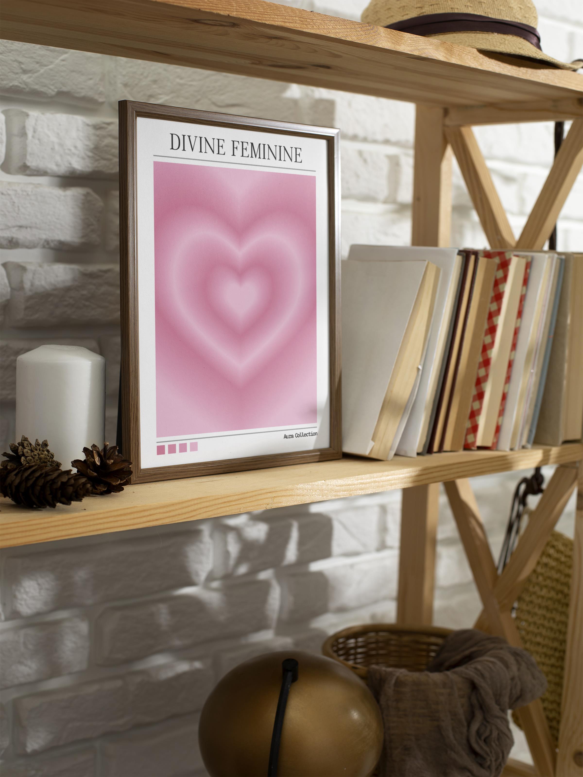 Çerçevesiz Poster, Aura Serisi NO:169 - Divine Feminine, Melek Numaraları, Renkli Poster