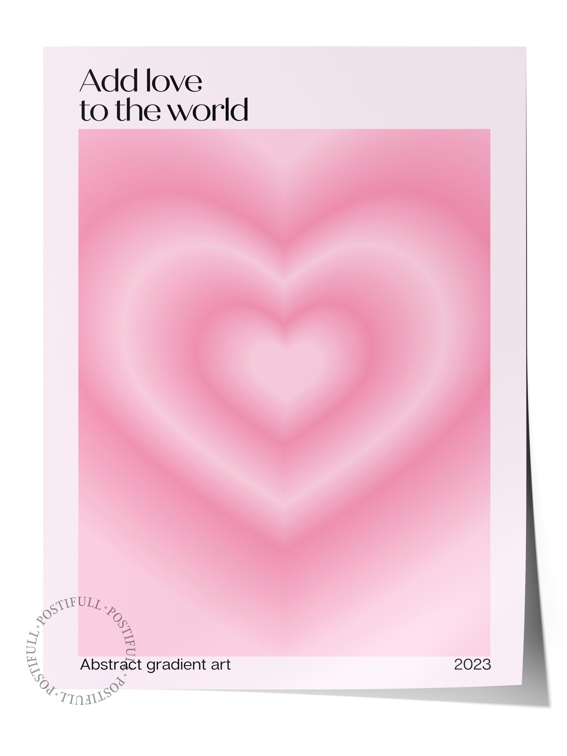 Çerçevesiz Poster, Aura Serisi NO:180 - Pembe Aura, Melek Numaraları, Renkli Poster