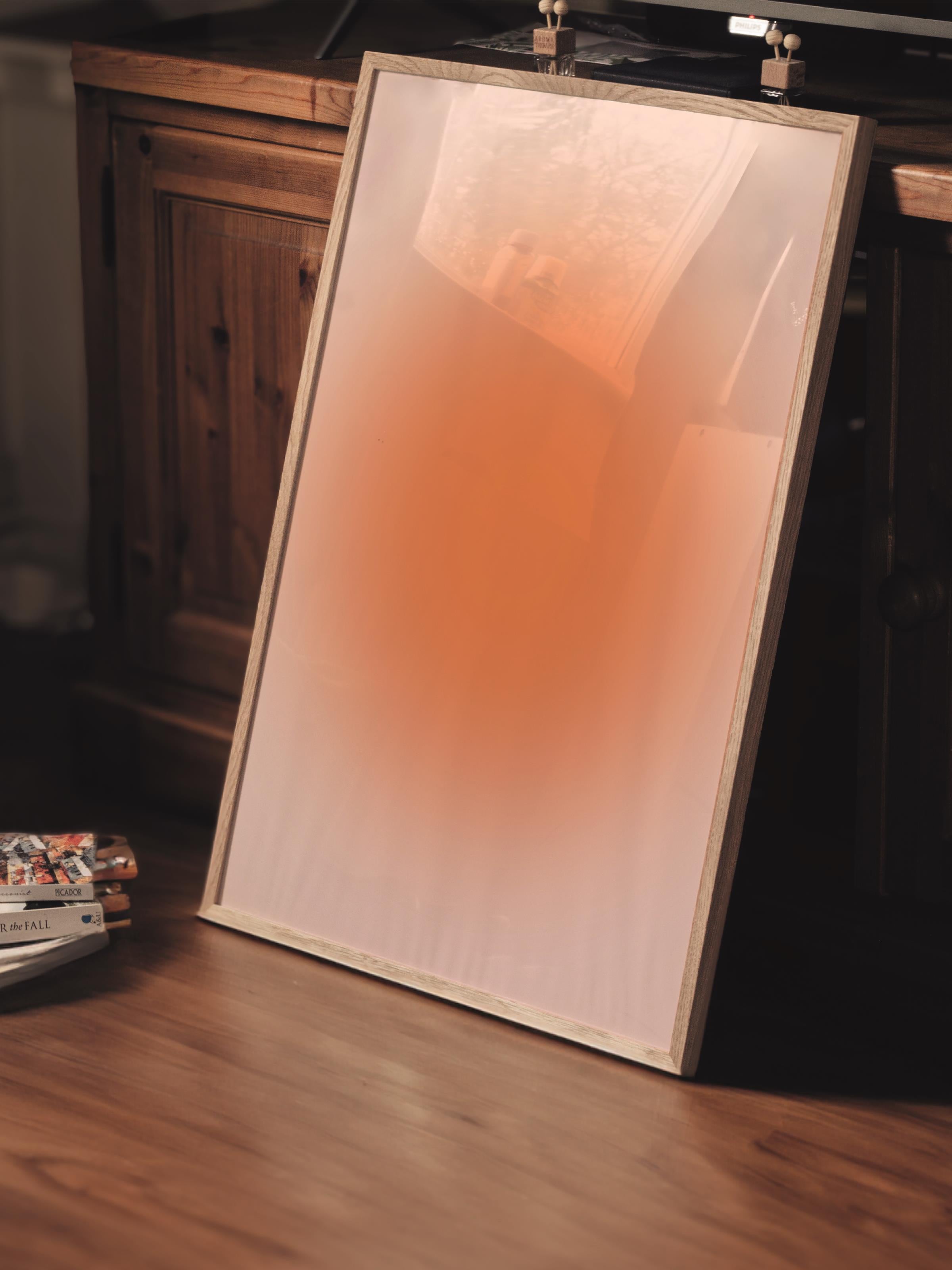 Çerçevesiz Poster, Aura Serisi NO:181 - Turuncu Aura, Melek Numaraları, Renkli Poster