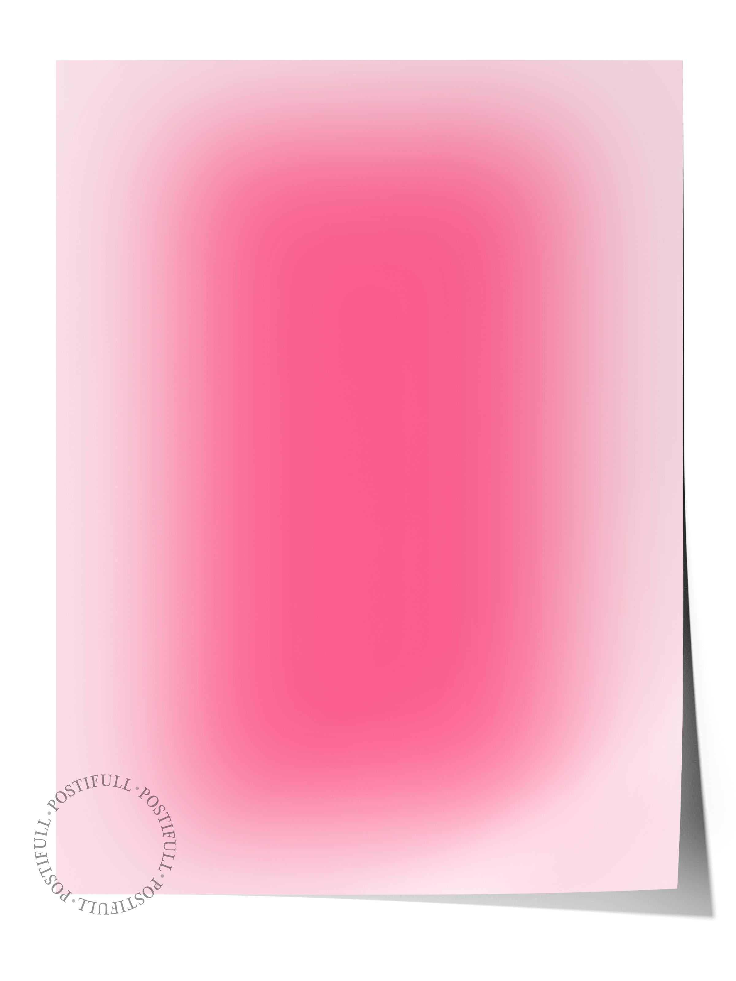 Çerçevesiz Poster, Aura Serisi NO:184 - Pembe Aura, Melek Numaraları, Renkli Poster