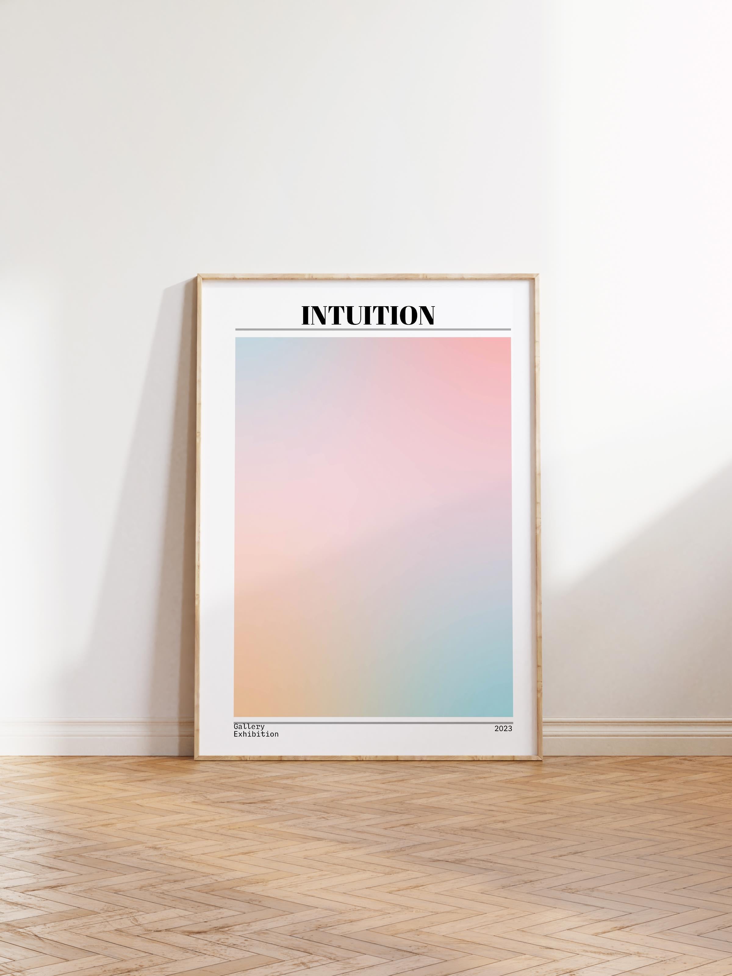 Çerçevesiz Poster, Aura Serisi NO:197 - Intution, Melek Numaraları, Renkli Poster